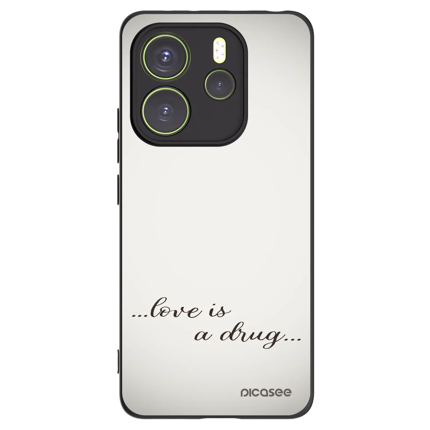 Picasee husă neagră din silicon pentru Xiaomi Redmi Note 14 4G - Love is a drug
