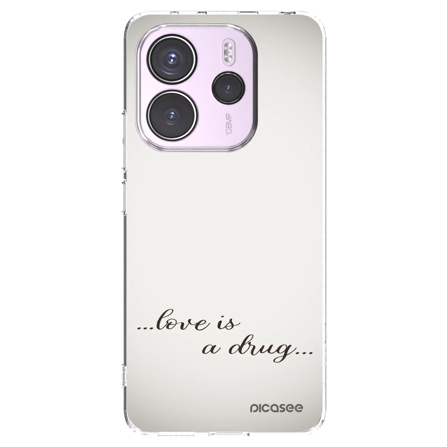 Picasee husă transparentă din silicon pentru Xiaomi Redmi Note 14 4G - Love is a drug