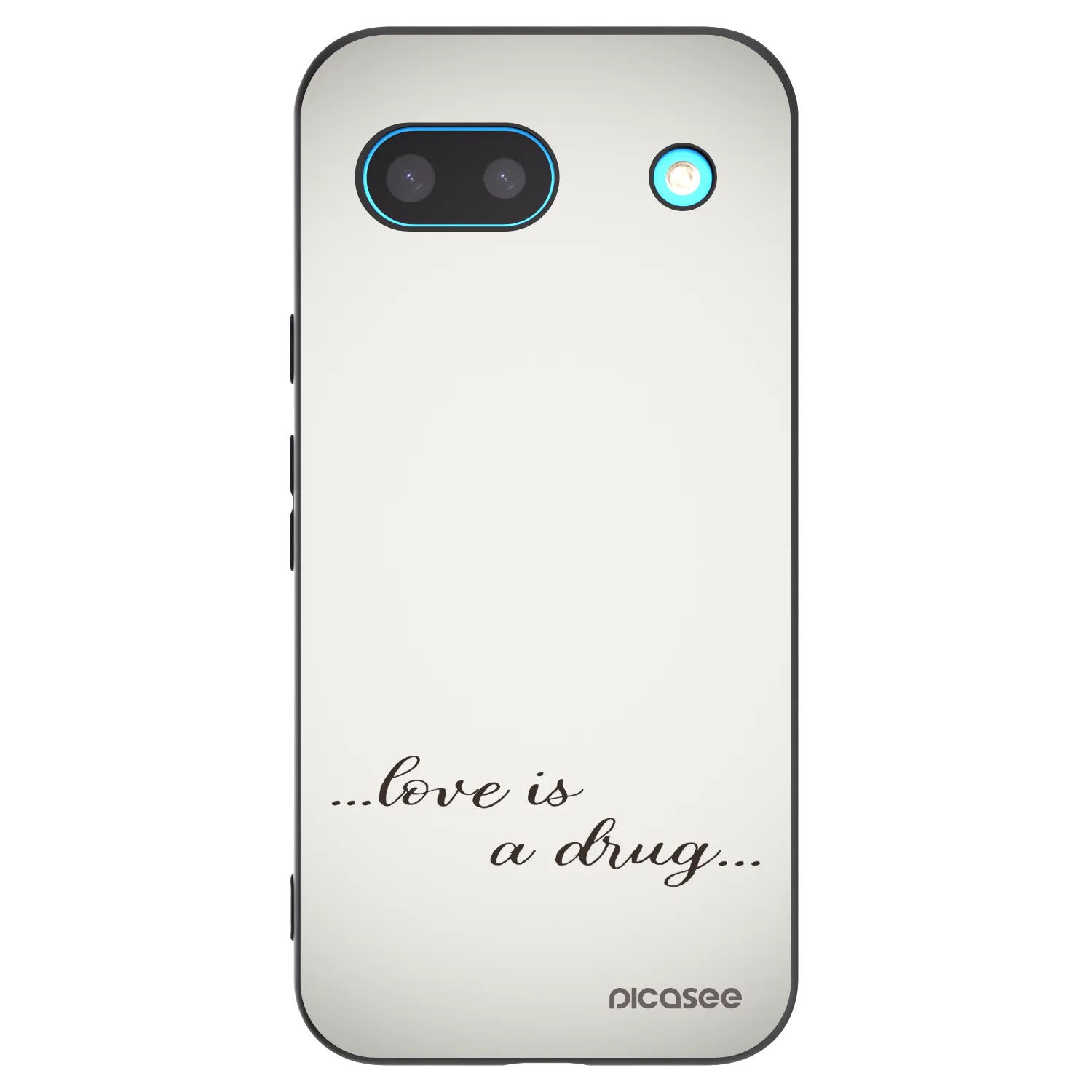 Picasee husă neagră din silicon pentru Google Pixel 8 - Love is a drug