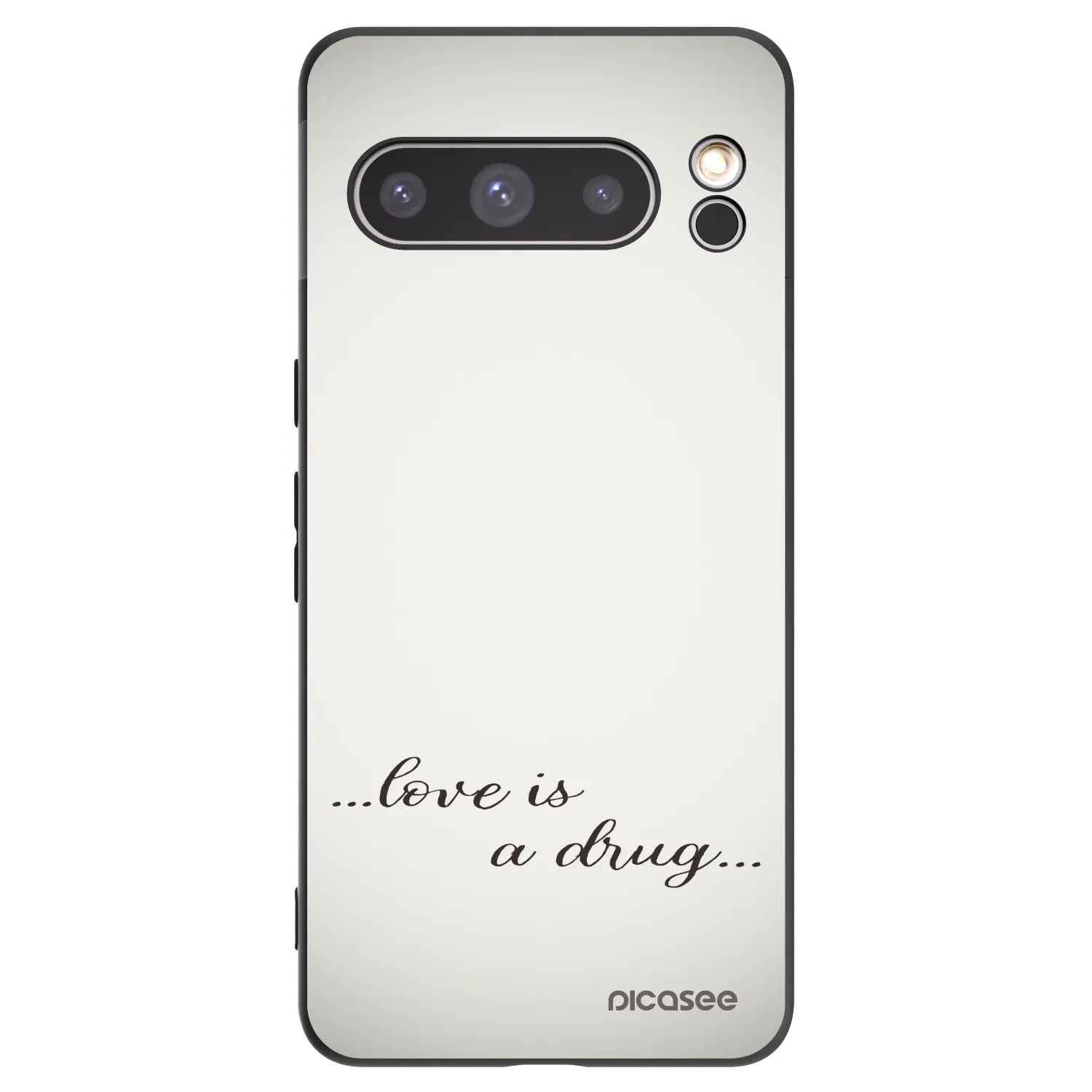 Picasee husă neagră din silicon pentru Google Pixel 8 Pro - Love is a drug