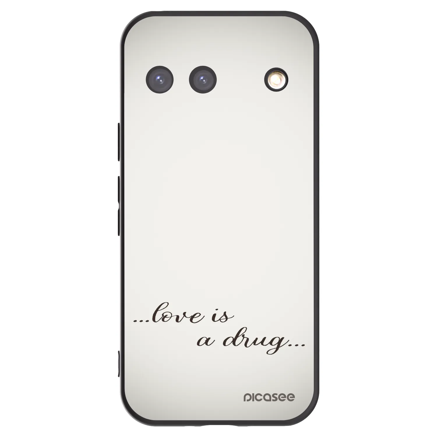 Picasee husă neagră din silicon pentru Google Pixel 9 - Love is a drug