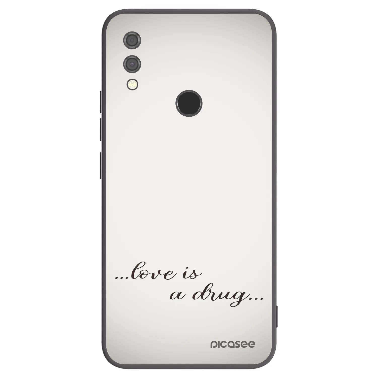 Picasee husă neagră din silicon pentru Xiaomi Redmi Note 7 - Love is a drug