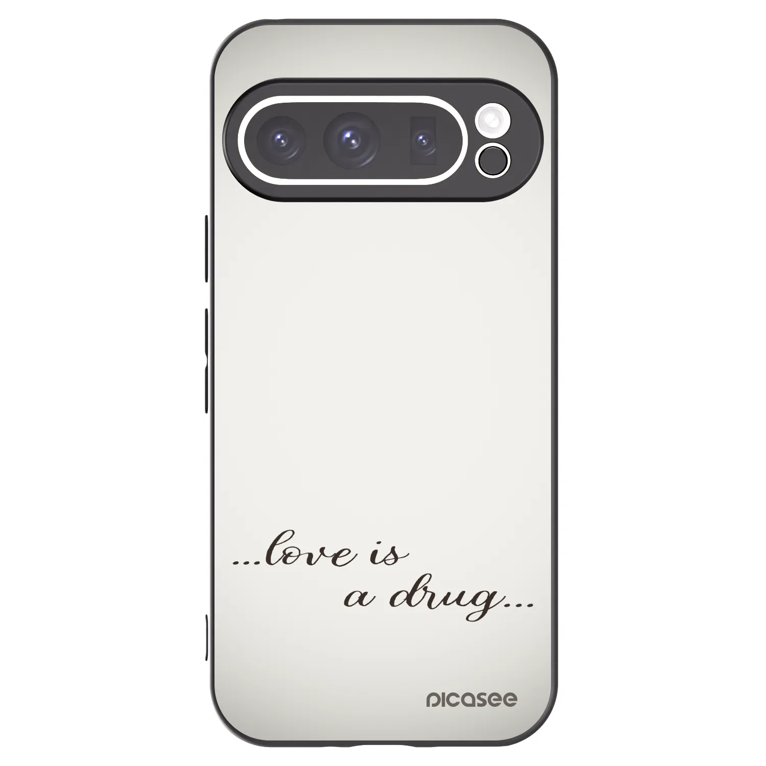 Picasee husă neagră din silicon pentru Google Pixel 9 Pro - Love is a drug