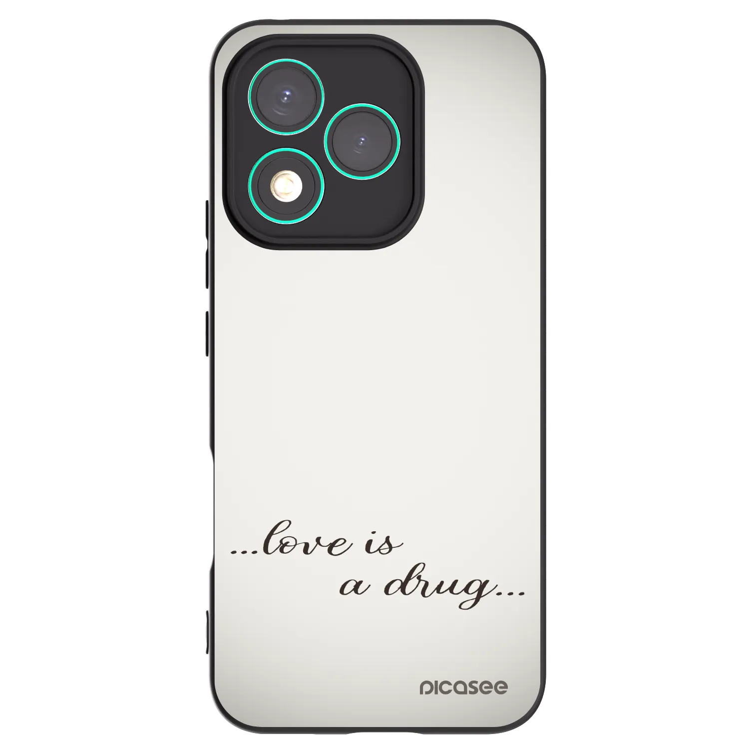Picasee husă neagră din silicon pentru Honor 400 Lite 5G - Love is a drug
