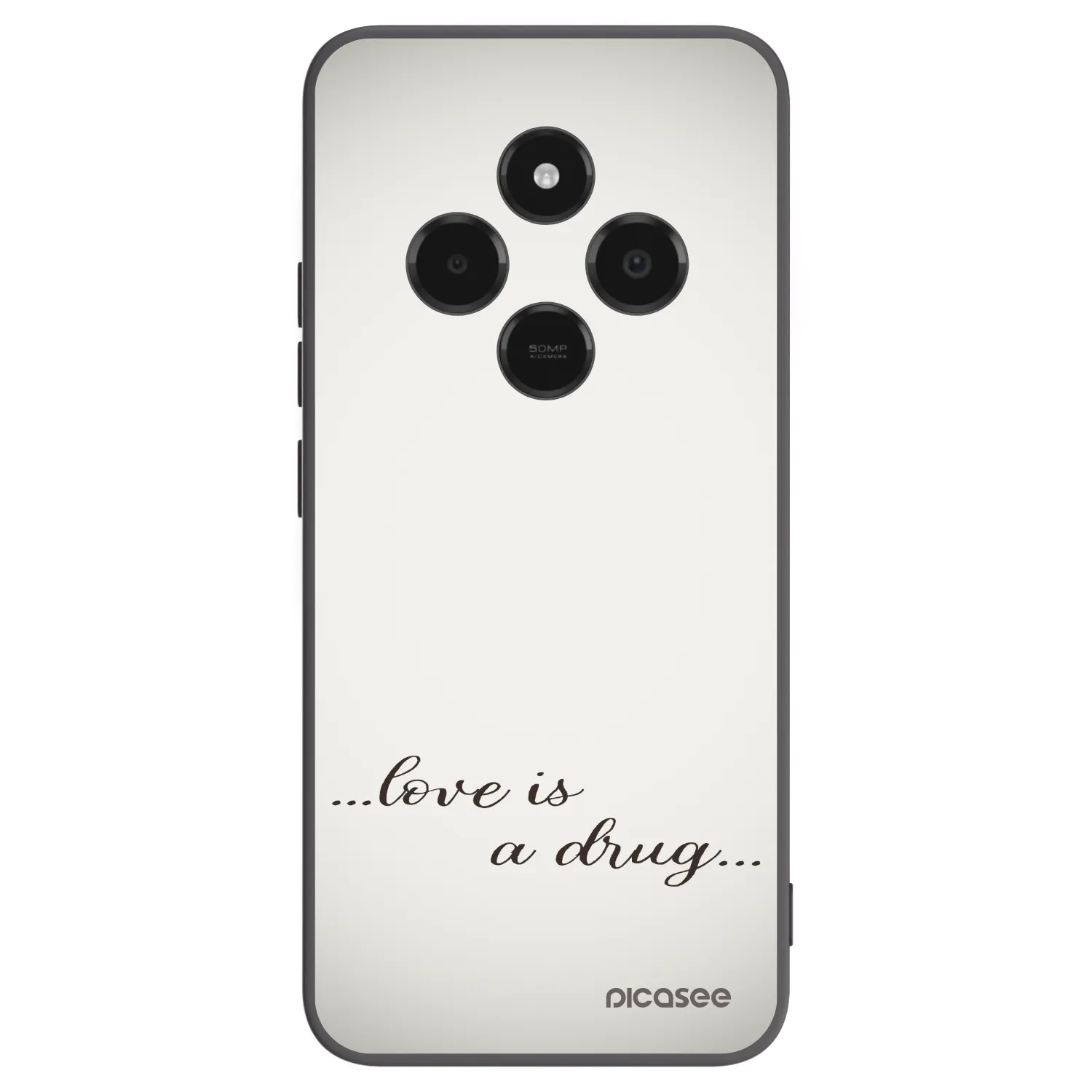 Picasee husă neagră din silicon pentru Xiaomi Poco C75 - Love is a drug