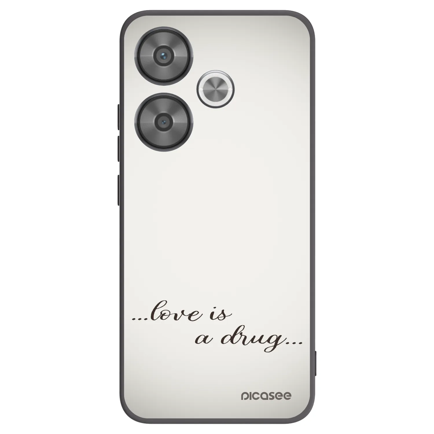 Picasee husă neagră din silicon pentru Xiaomi Poco F6 - Love is a drug