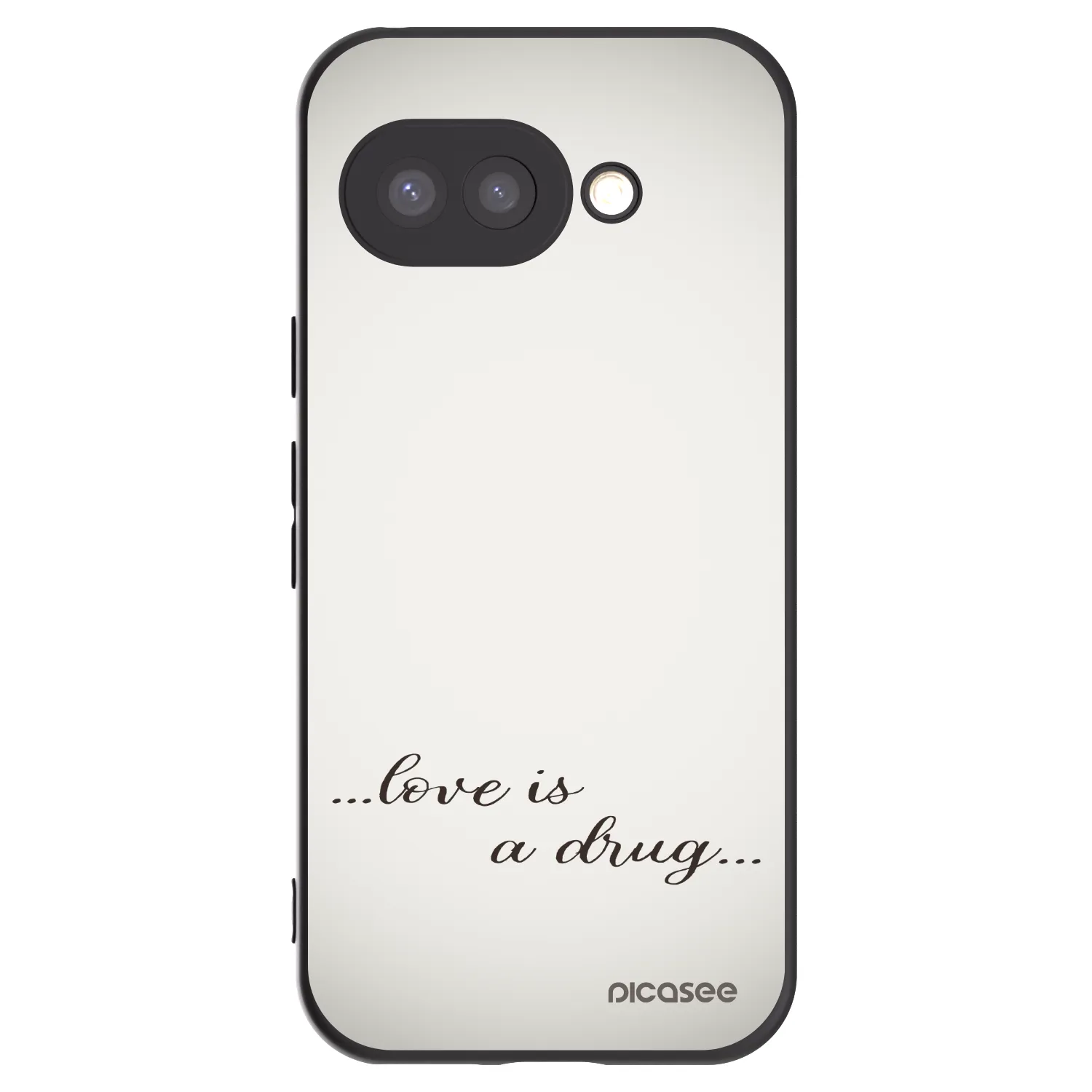 Picasee husă neagră din silicon pentru Google Pixel 9a - Love is a drug