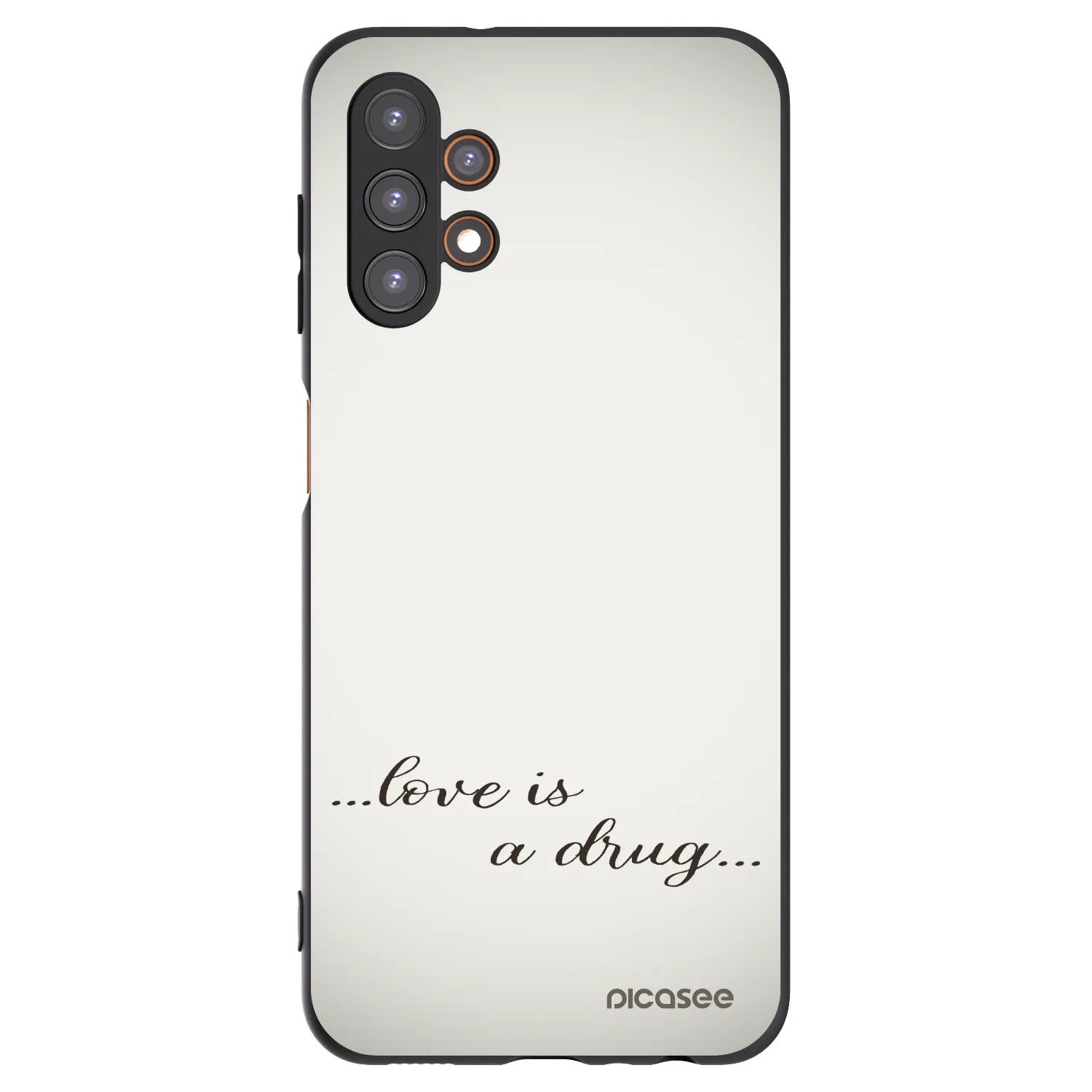 Picasee husă neagră din silicon pentru Samsung Galaxy A13 5G - Love is a drug