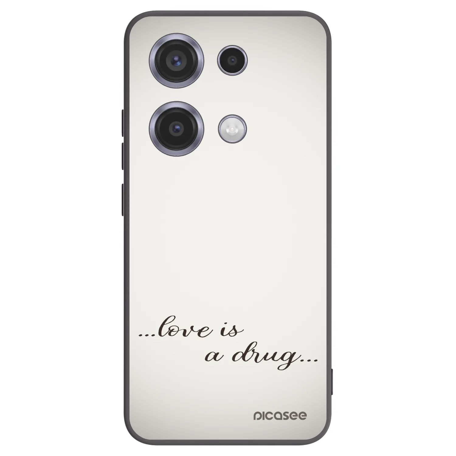 Picasee husă neagră din silicon pentru Xiaomi Redmi Note 14S - Love is a drug