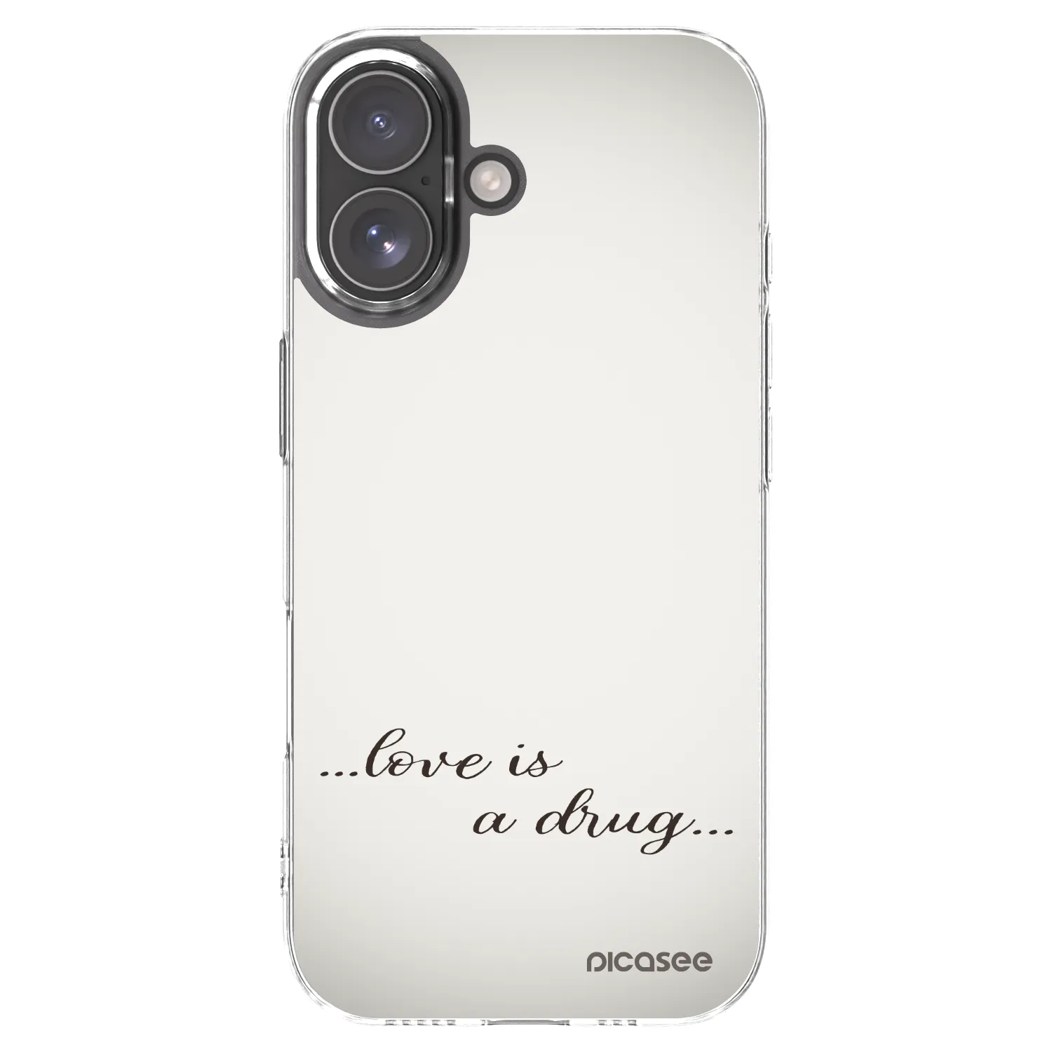 Picasee husă transparentă din silicon pentru Apple iPhone 17 - Love is a drug