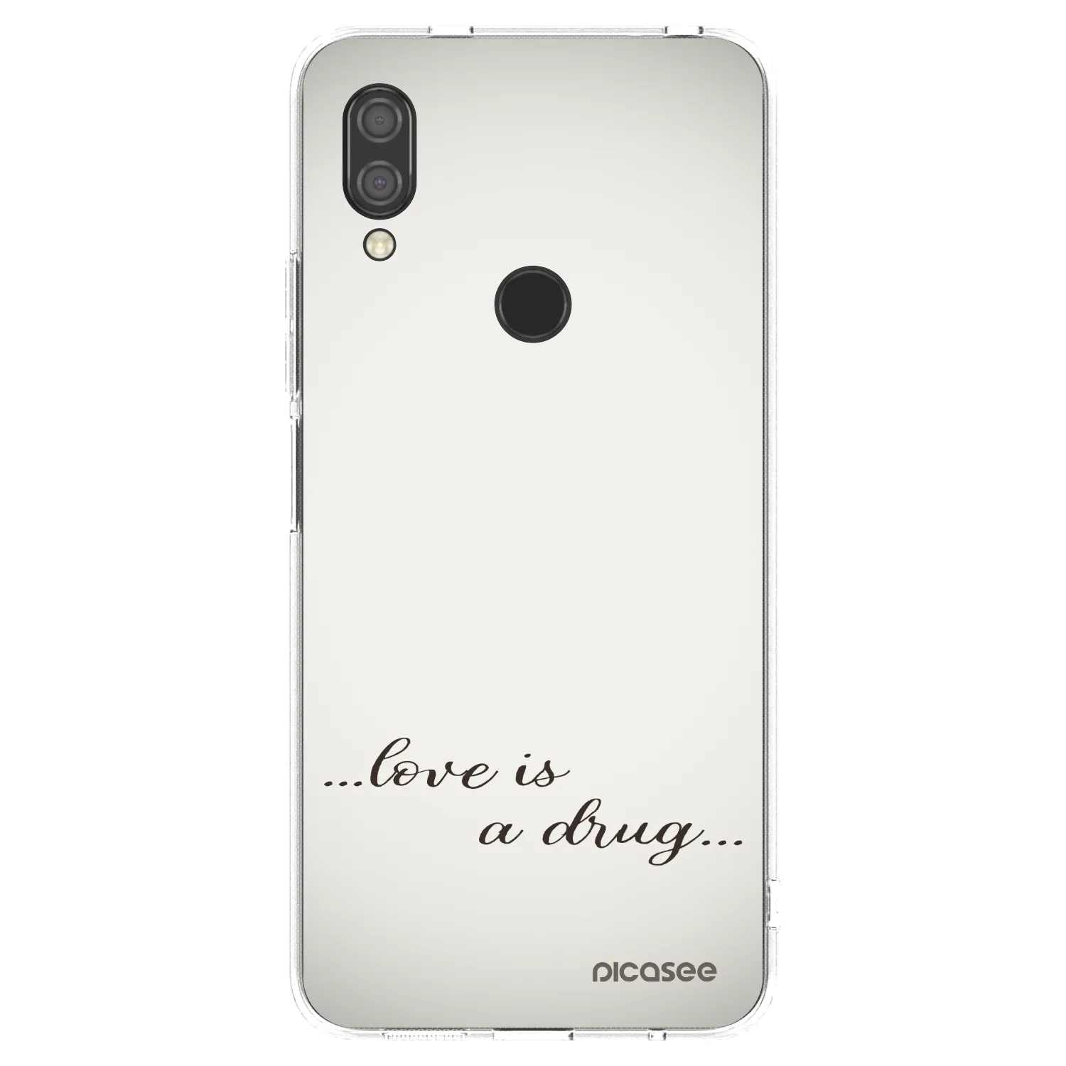 Picasee husă transparentă din silicon pentru Xiaomi Redmi 7 - Love is a drug