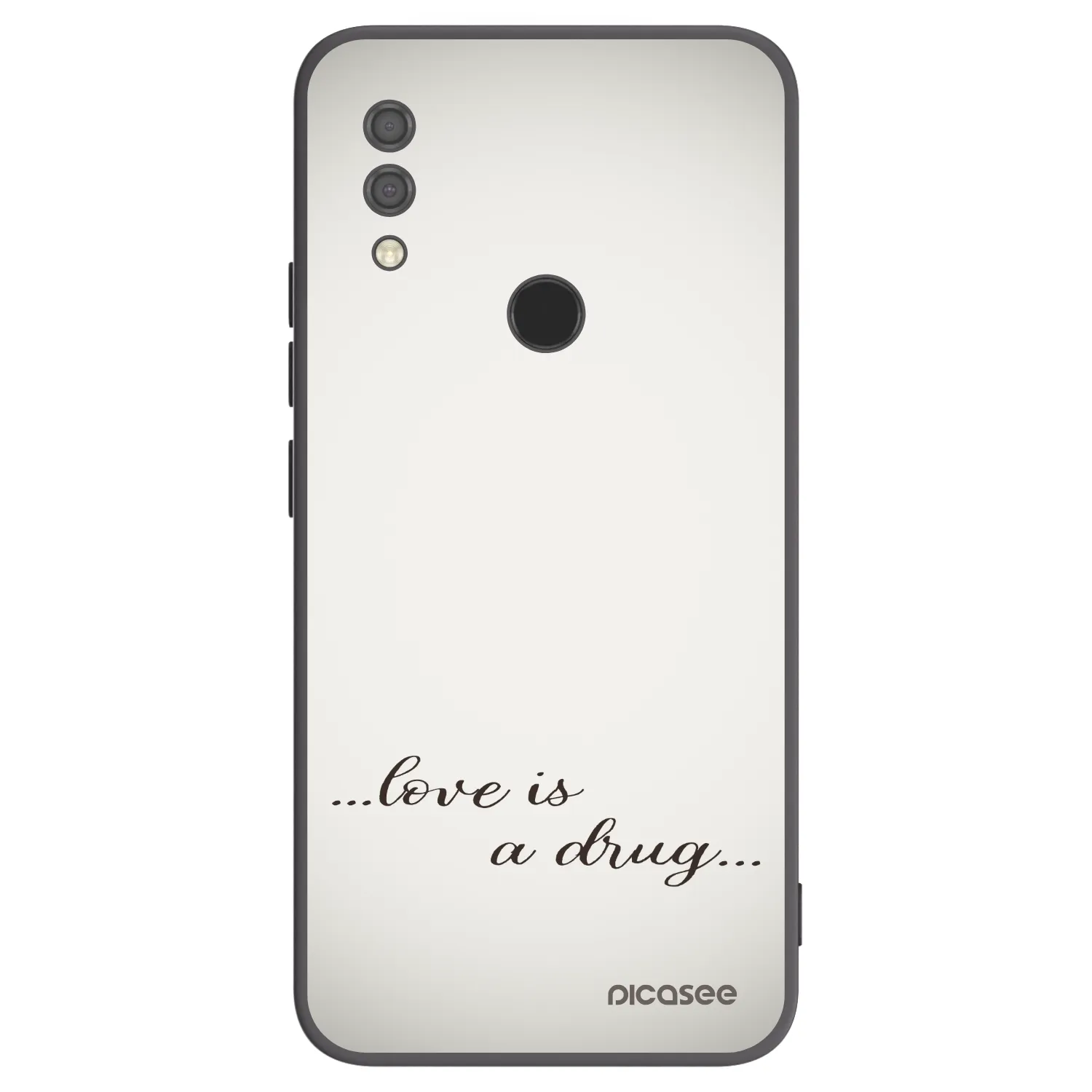 Picasee husă neagră din silicon pentru Xiaomi Redmi 7 - Love is a drug