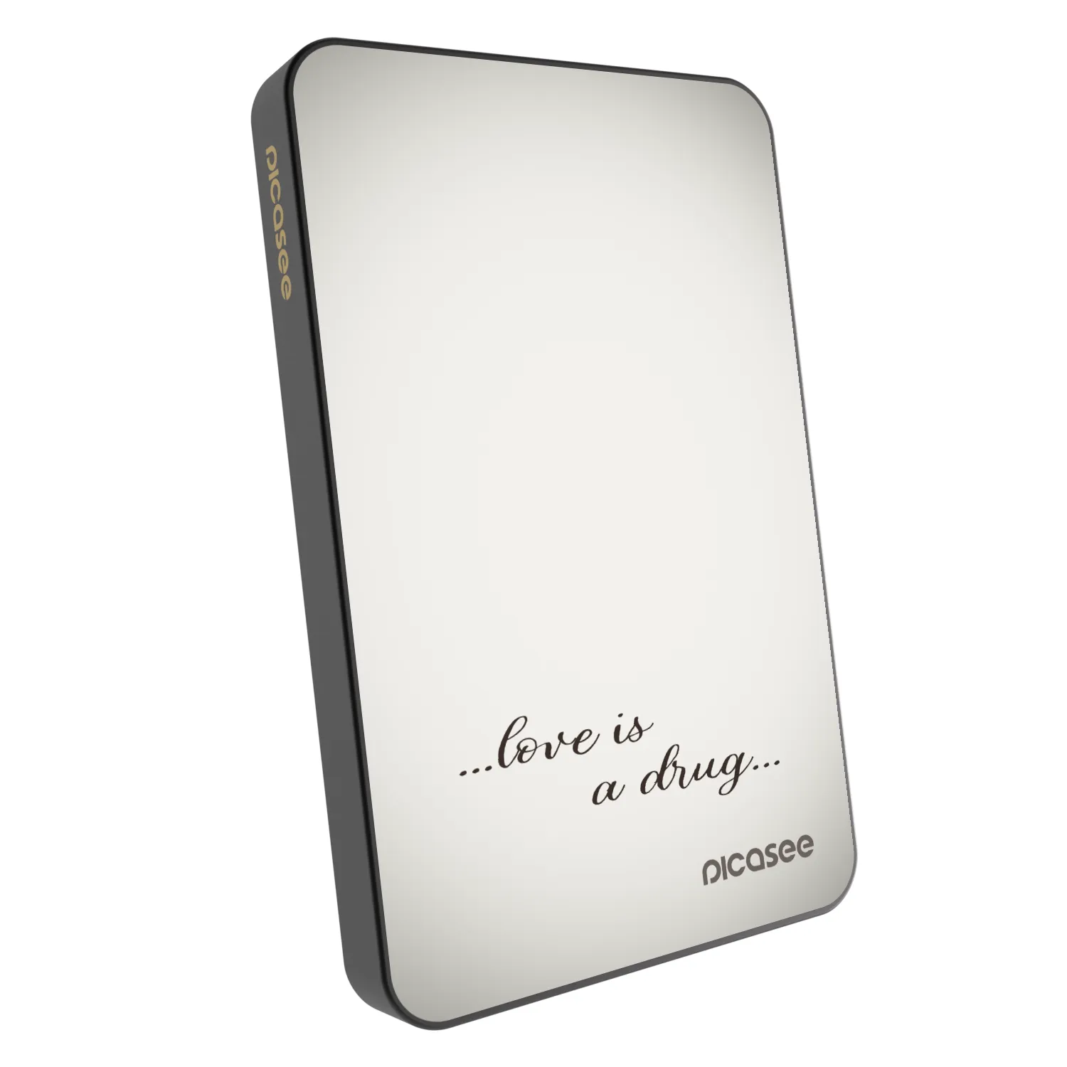 Picasee Powerbank cu MagSafe 5 000 mAh Gri - Love is a drug