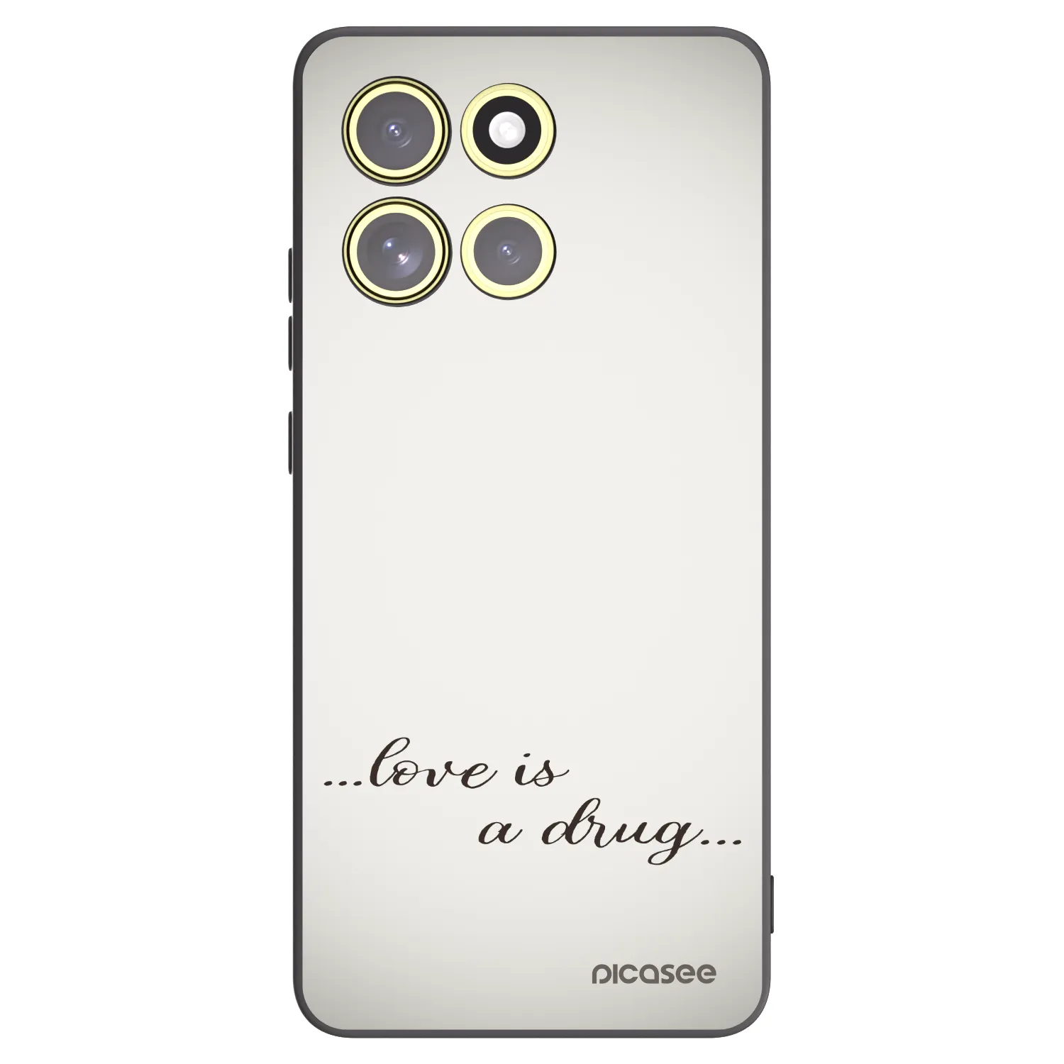 Picasee husă neagră din silicon pentru Motorola Moto G86 5G - Love is a drug