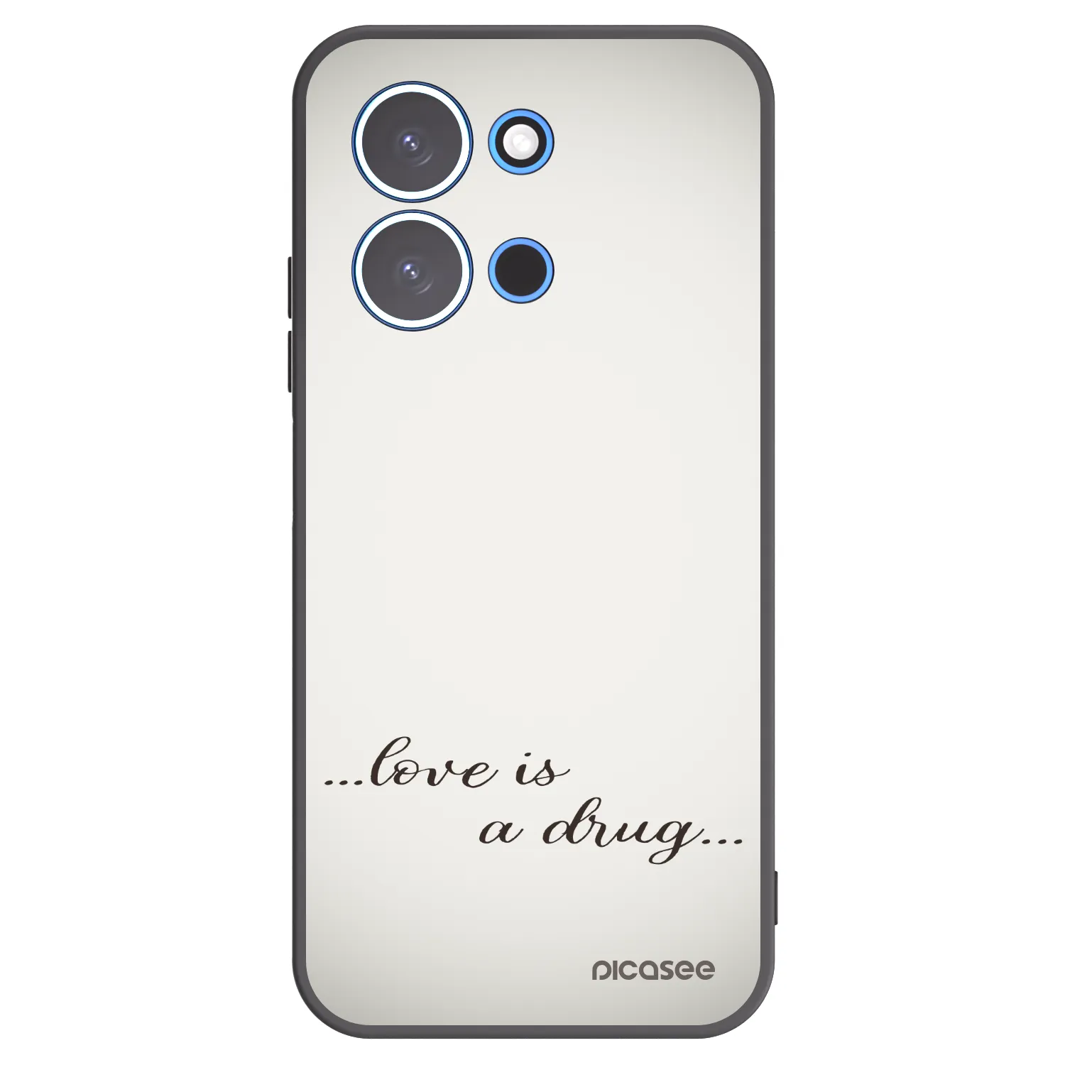 Picasee husă neagră din silicon pentru Xiaomi Redmi 15C 4G - Love is a drug