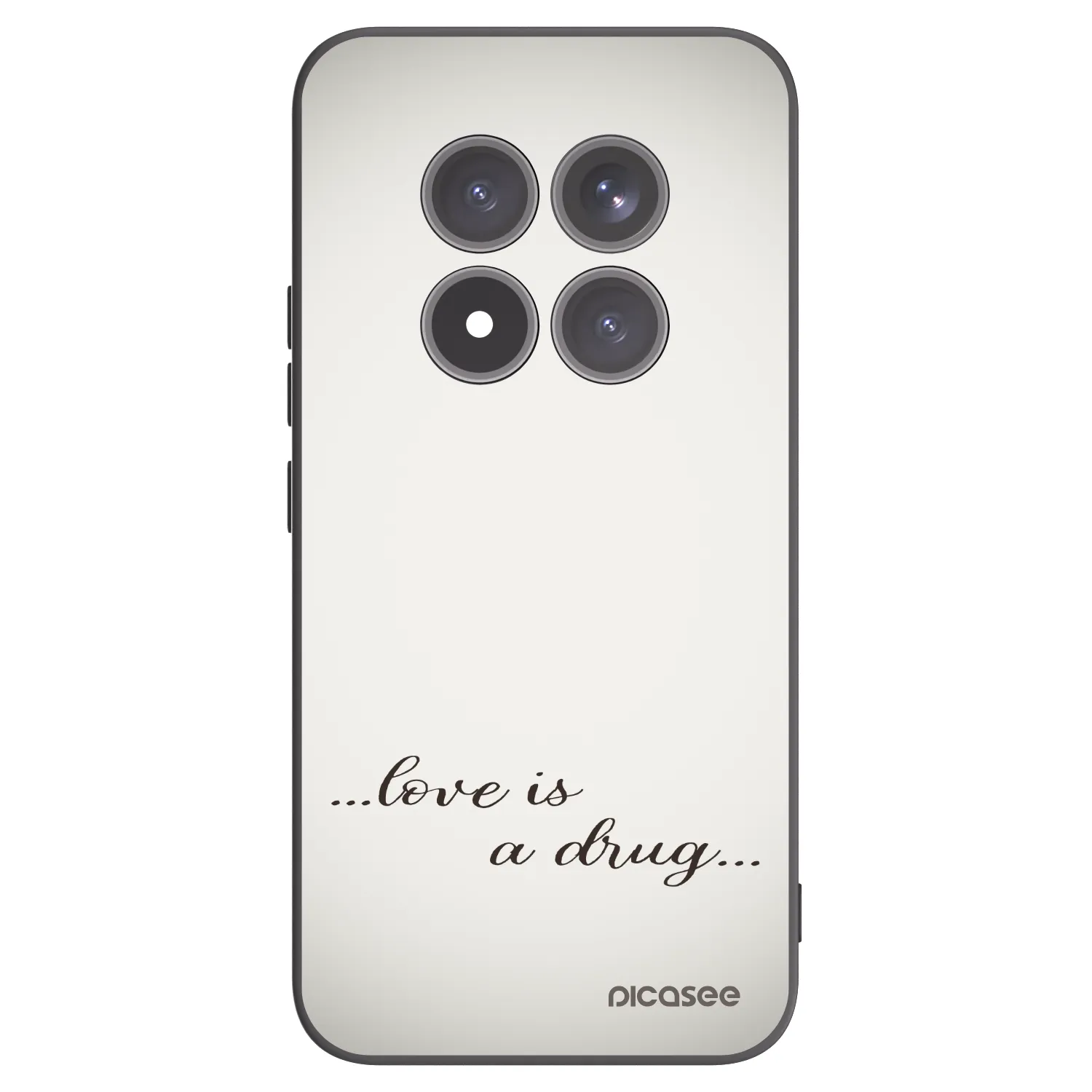 Picasee husă neagră din silicon pentru Xiaomi Redmi Note 15 Pro+ - Love is a drug