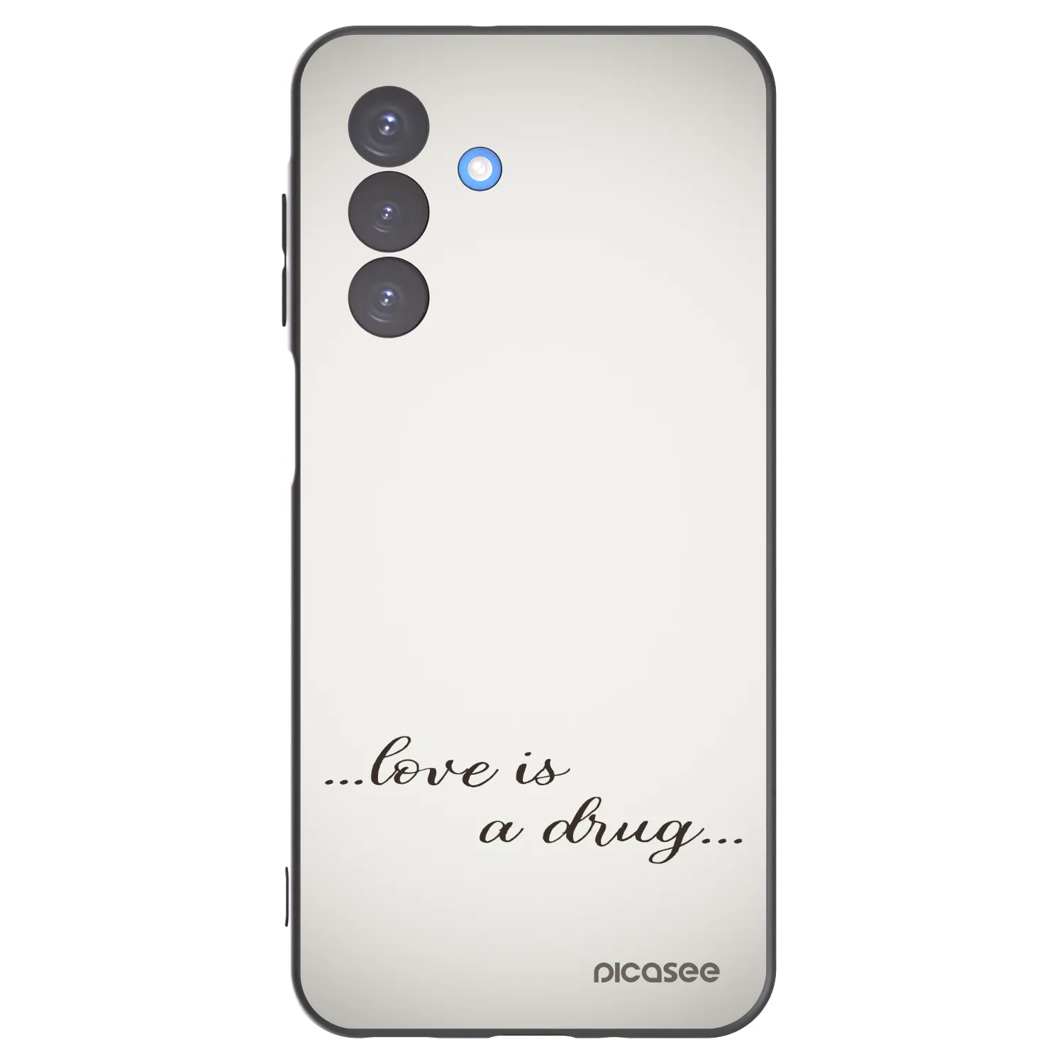 Picasee husă neagră din silicon pentru Samsung Galaxy A17 5G - Love is a drug