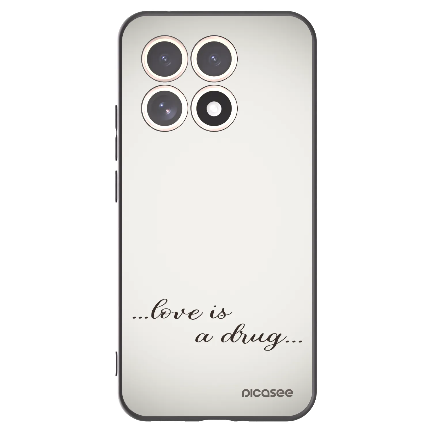 Picasee husă neagră din silicon pentru Xiaomi 15T - Love is a drug