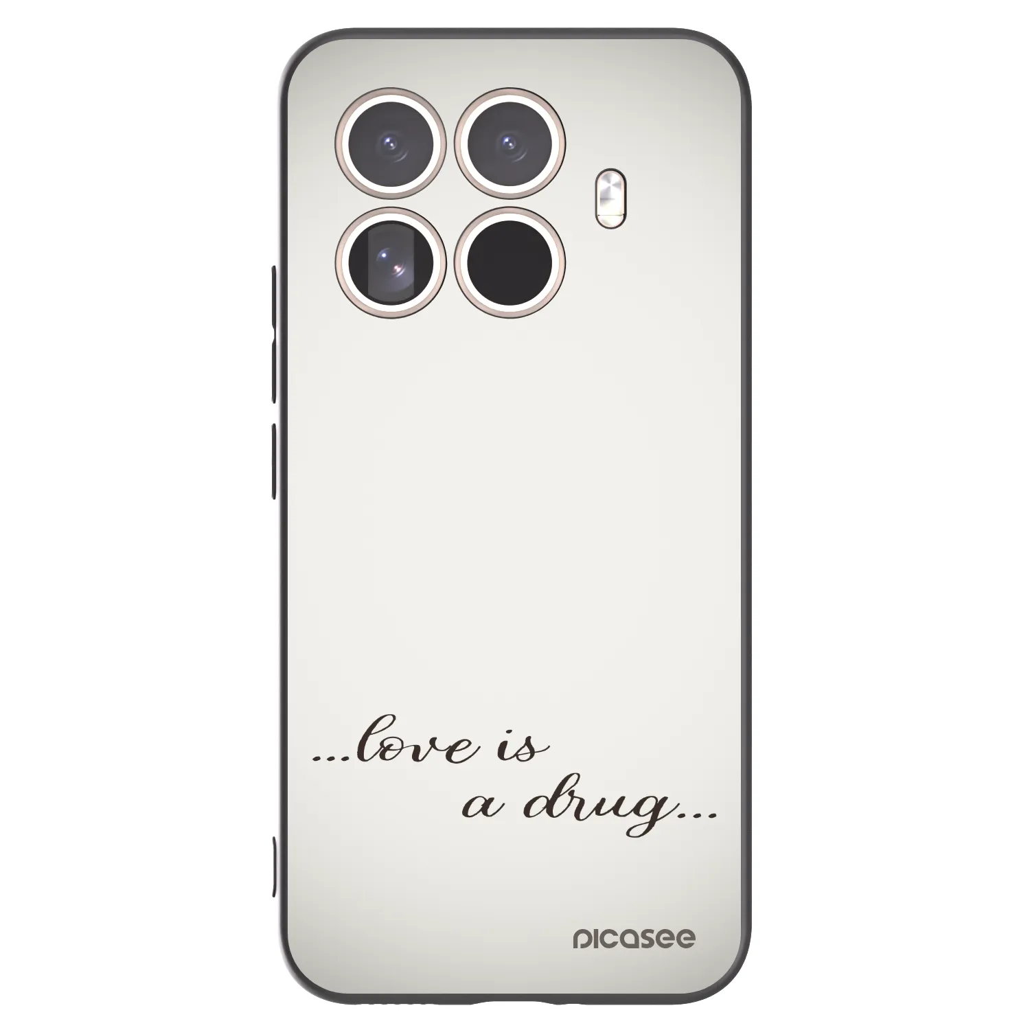 Picasee husă neagră din silicon pentru Xiaomi 15T Pro - Love is a drug