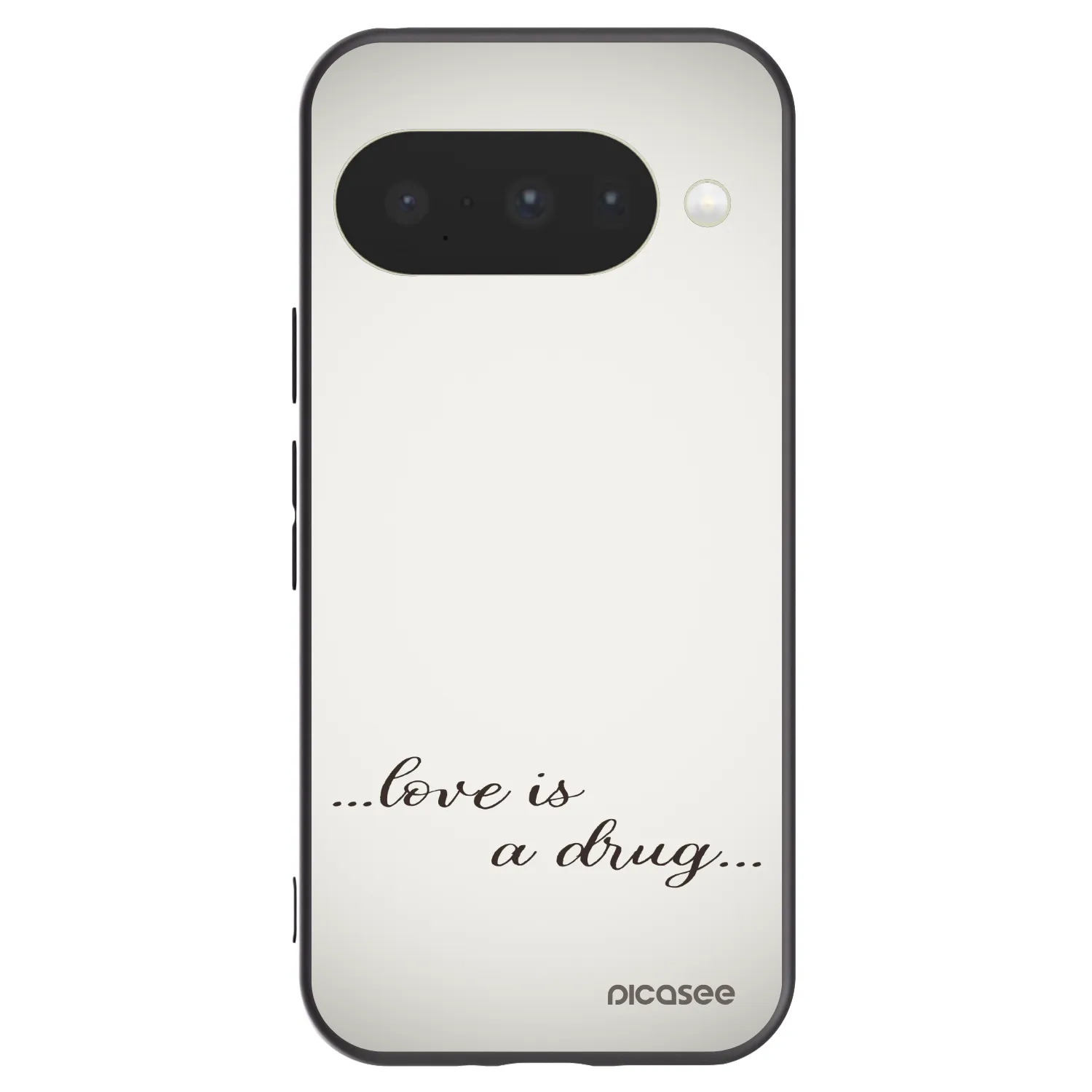 Picasee husă neagră din silicon pentru Google Pixel 10 - Love is a drug