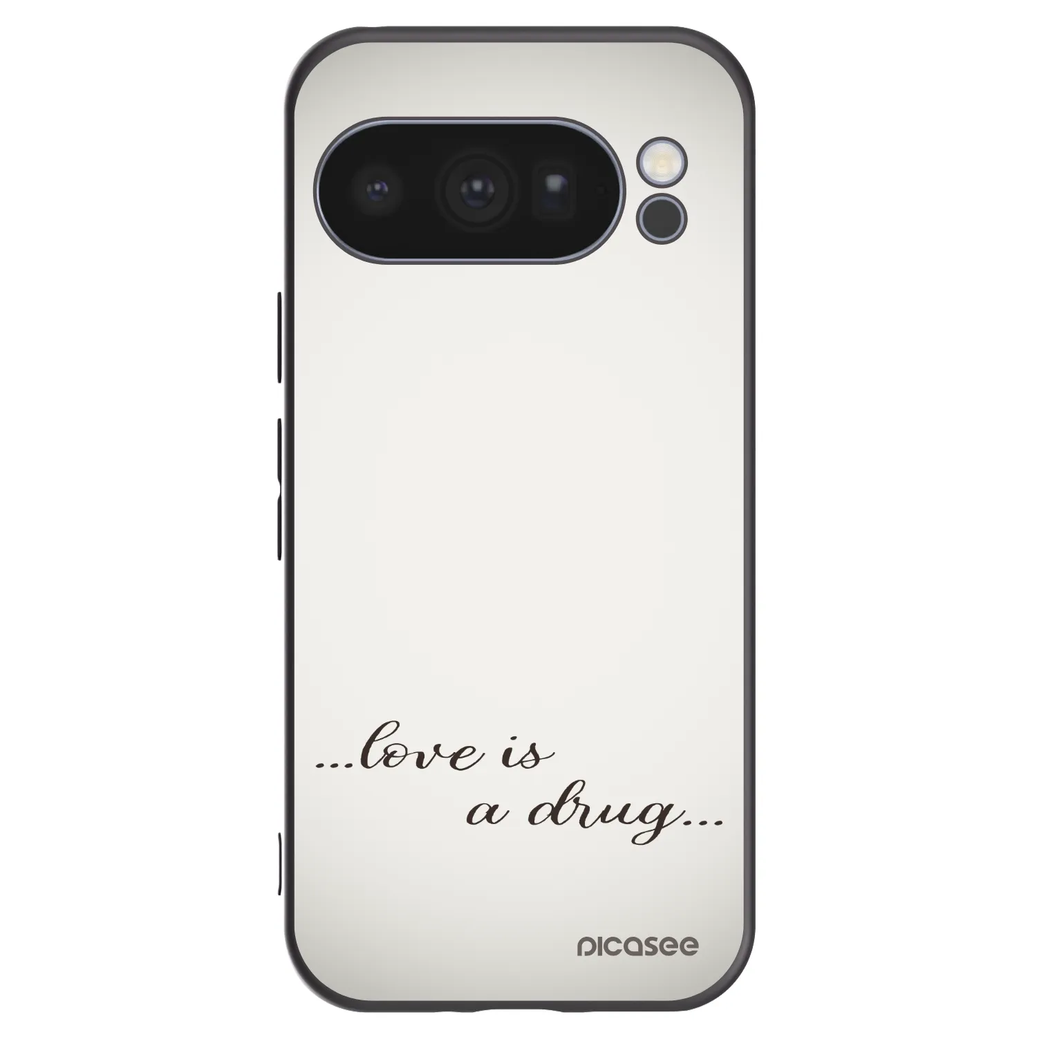 Picasee husă neagră din silicon pentru Google Pixel 10 Pro - Love is a drug