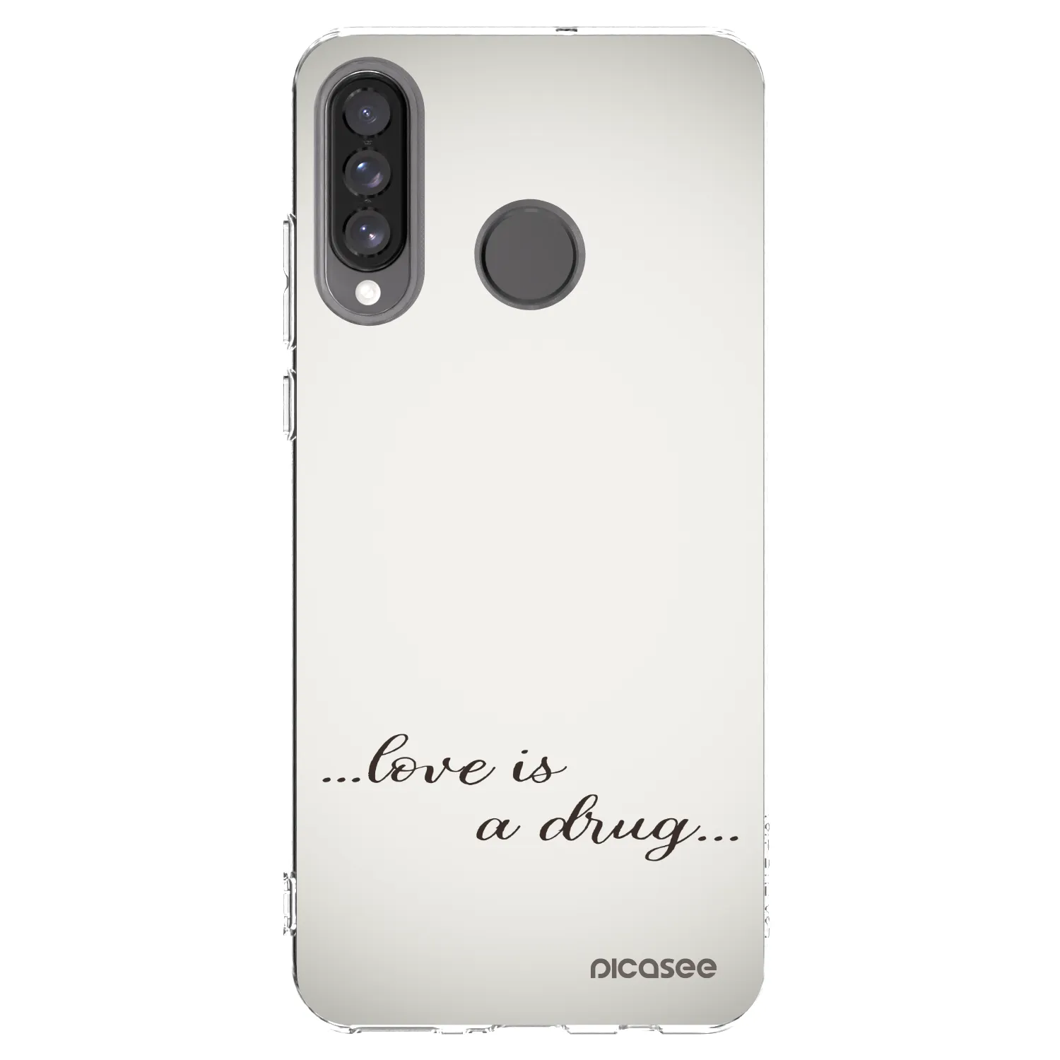 Picasee husă transparentă din silicon pentru Huawei P30 Lite - Love is a drug