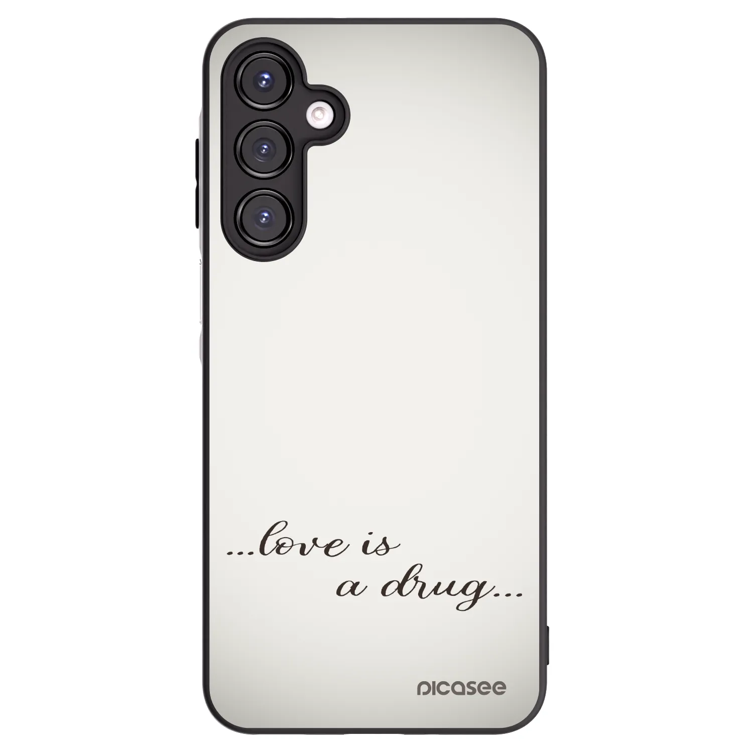 Picasee husă neagră din silicon pentru Samsung Galaxy A16 4G - Love is a drug