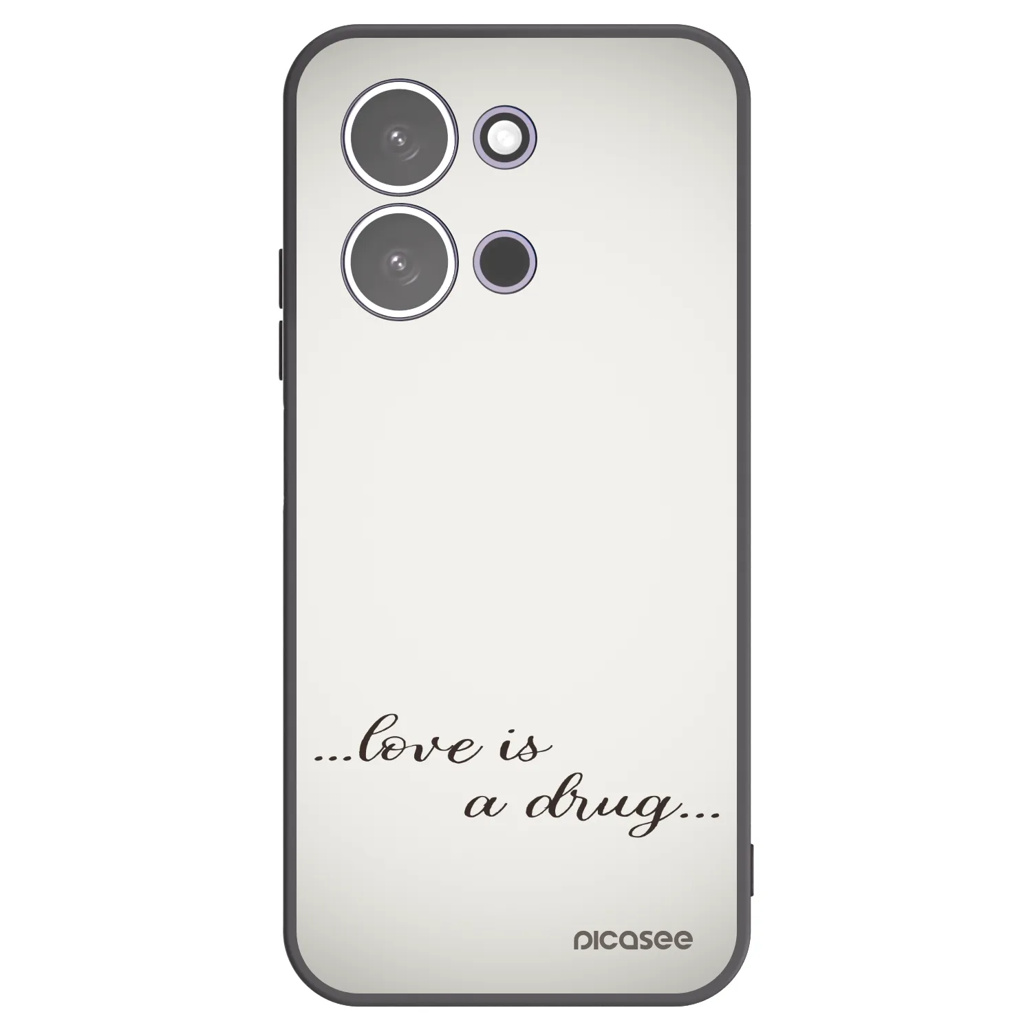 Picasee husă neagră din silicon pentru Xiaomi Redmi 15C 5G - Love is a drug
