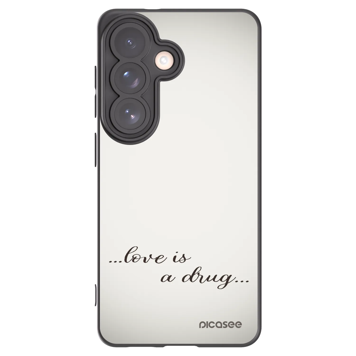 Picasee husă neagră din silicon pentru Samsung Galaxy S26 - Love is a drug