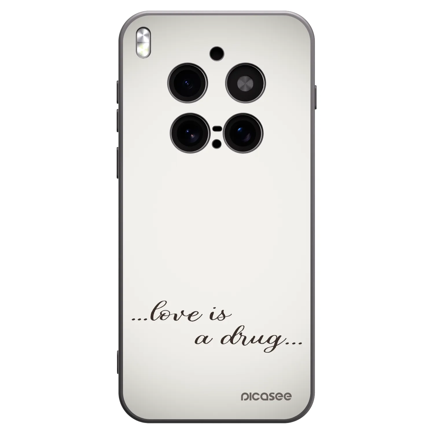 Picasee husă neagră din silicon pentru Vivo X300 Pro - Love is a drug
