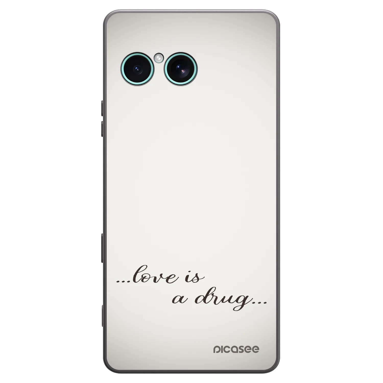 Picasee husă neagră din silicon pentru Sony Xperia 10 VII - Love is a drug