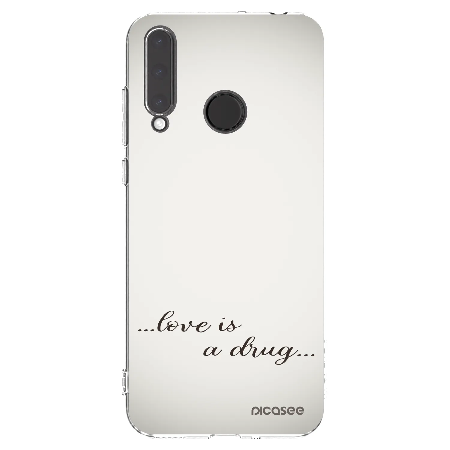 Picasee husă transparentă din silicon pentru Honor 20 Lite - Love is a drug