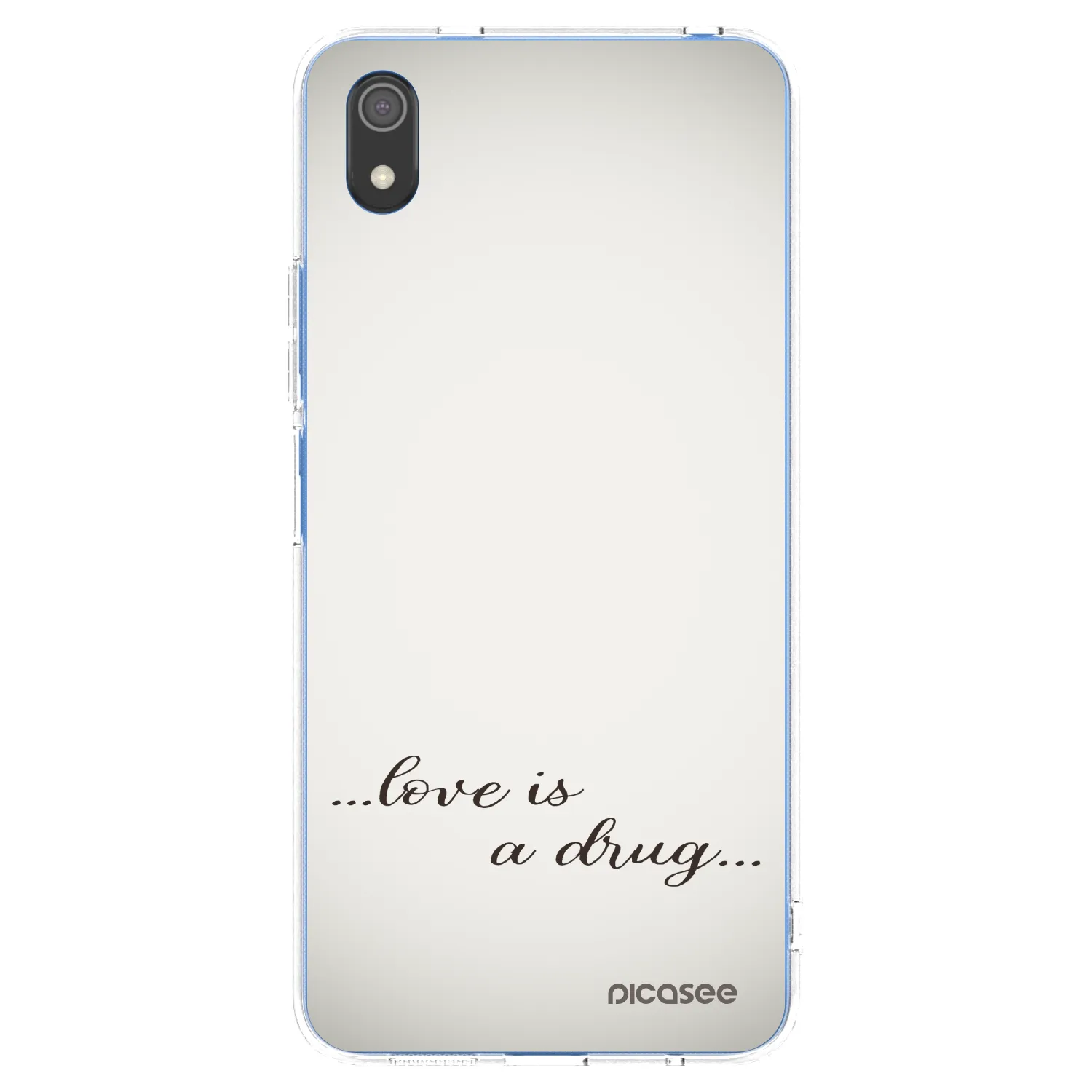 Picasee husă transparentă din silicon pentru Xiaomi Redmi 7A - Love is a drug