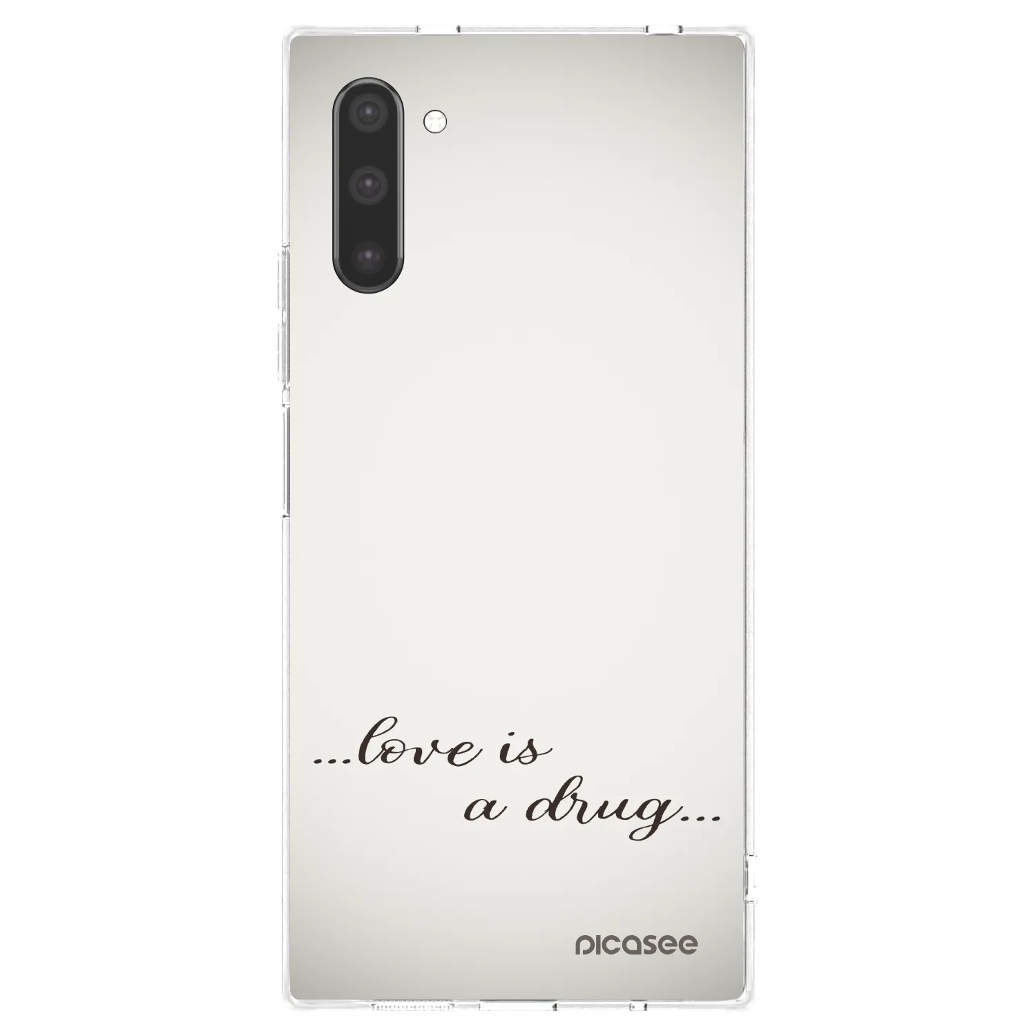 Picasee husă transparentă din silicon pentru Samsung Galaxy Note 10 N970F - Love is a drug