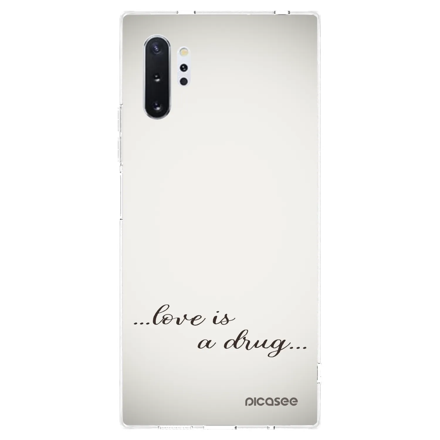 Picasee husă transparentă din silicon pentru Samsung Galaxy Note 10+ N975F - Love is a drug