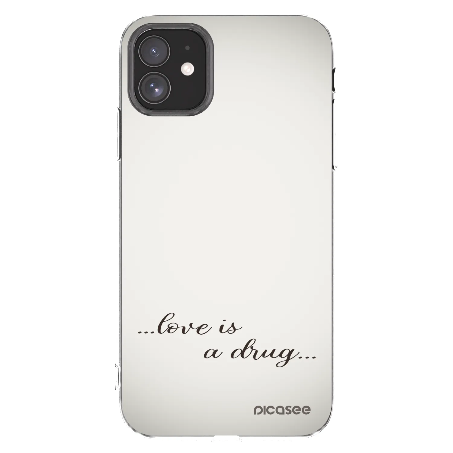 Picasee husă transparentă din silicon pentru Apple iPhone 11 - Love is a drug