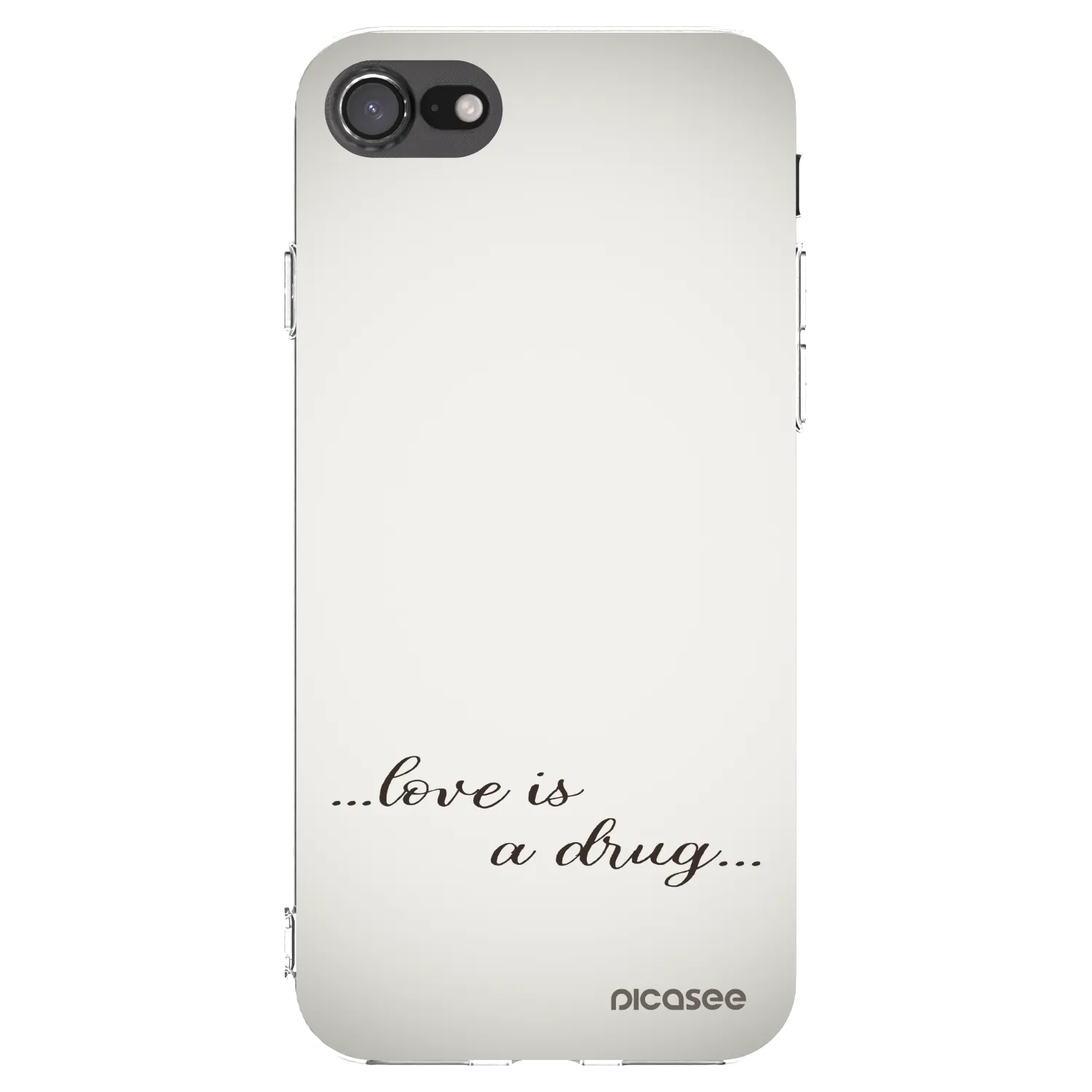 Picasee husă transparentă din silicon pentru Apple iPhone 8 - Love is a drug
