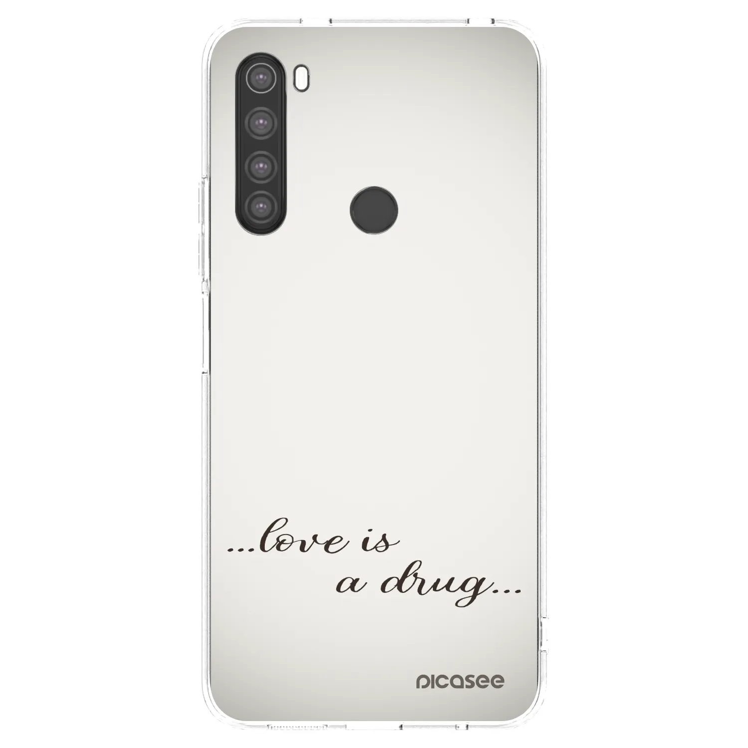 Picasee husă transparentă din silicon pentru Xiaomi Redmi Note 8 - Love is a drug
