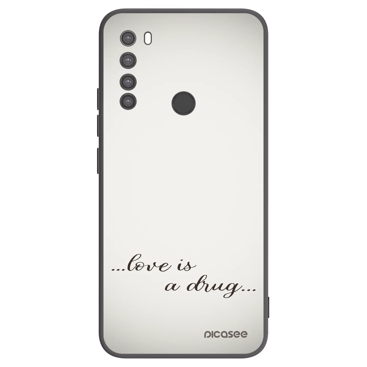 Picasee husă neagră din silicon pentru Xiaomi Redmi Note 8 - Love is a drug