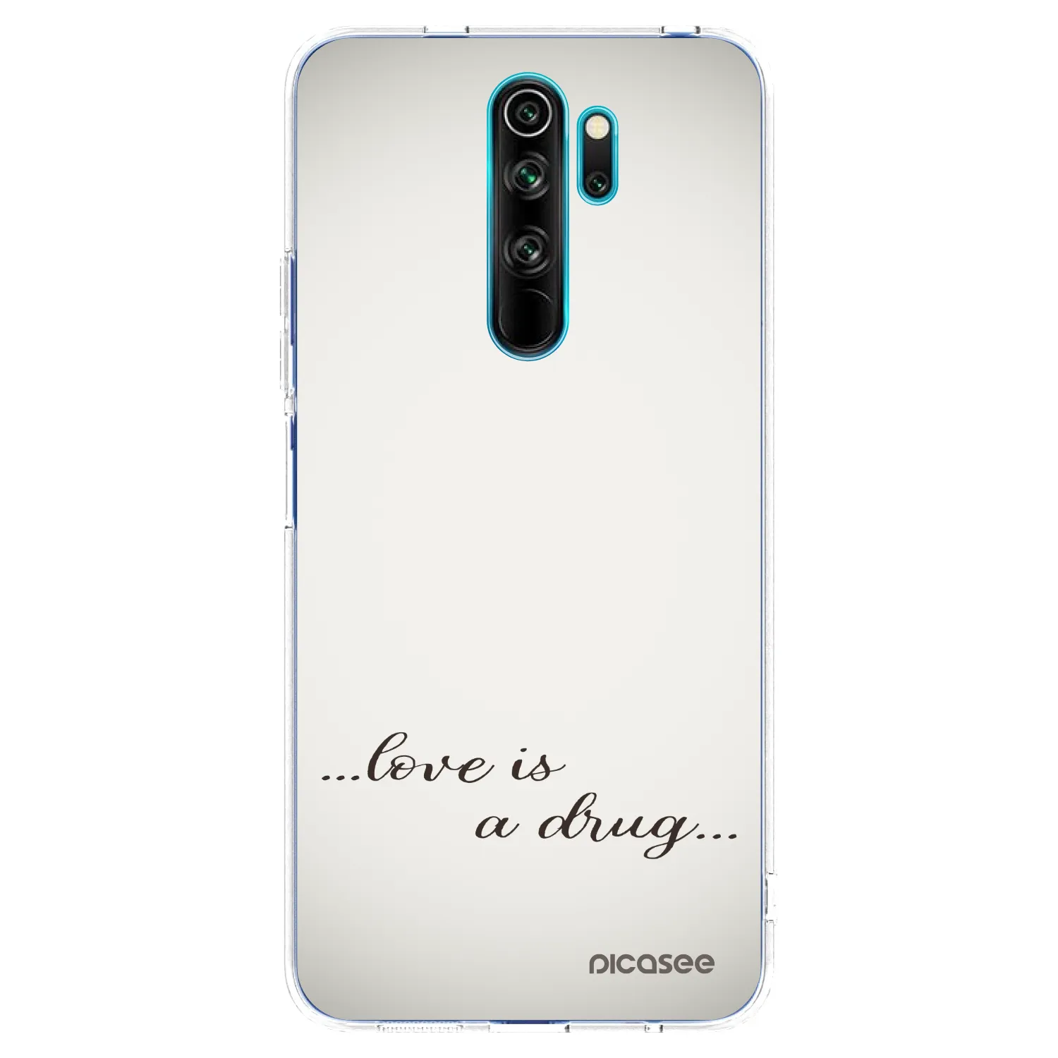 Picasee husă transparentă din silicon pentru Xiaomi Redmi Note 8 Pro - Love is a drug