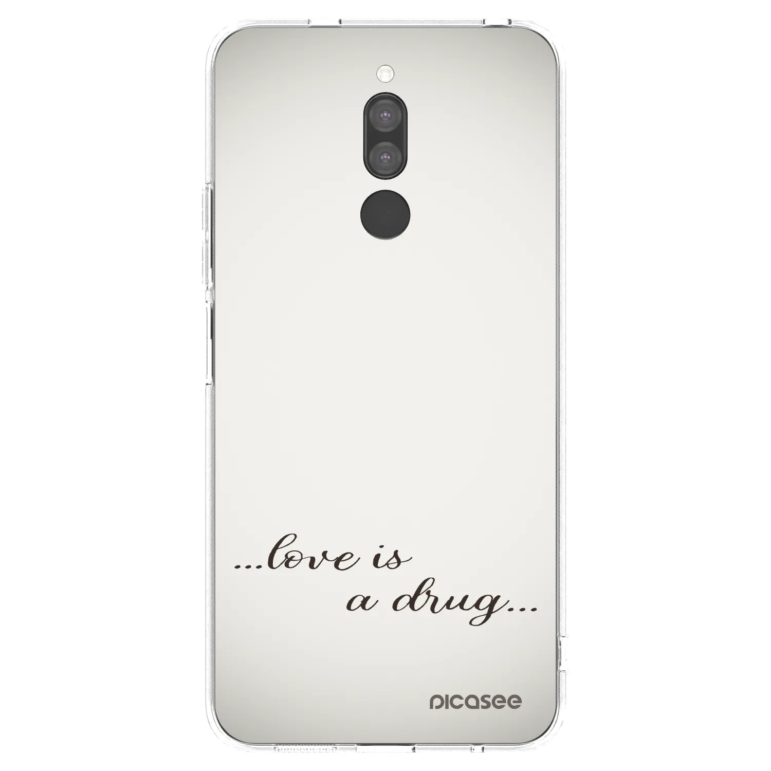 Picasee husă transparentă din silicon pentru Xiaomi Redmi 8 - Love is a drug