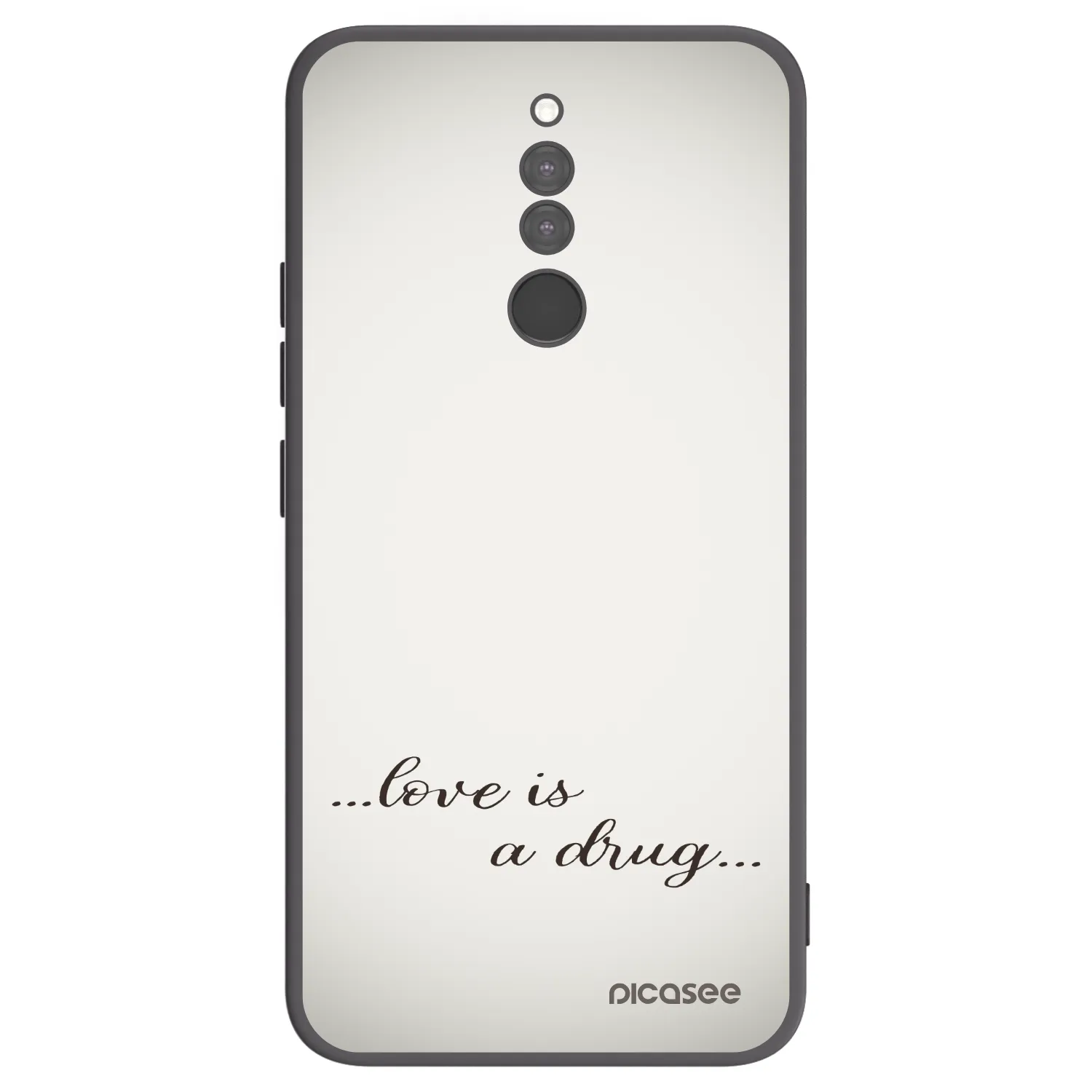 Picasee husă neagră din silicon pentru Xiaomi Redmi 8 - Love is a drug