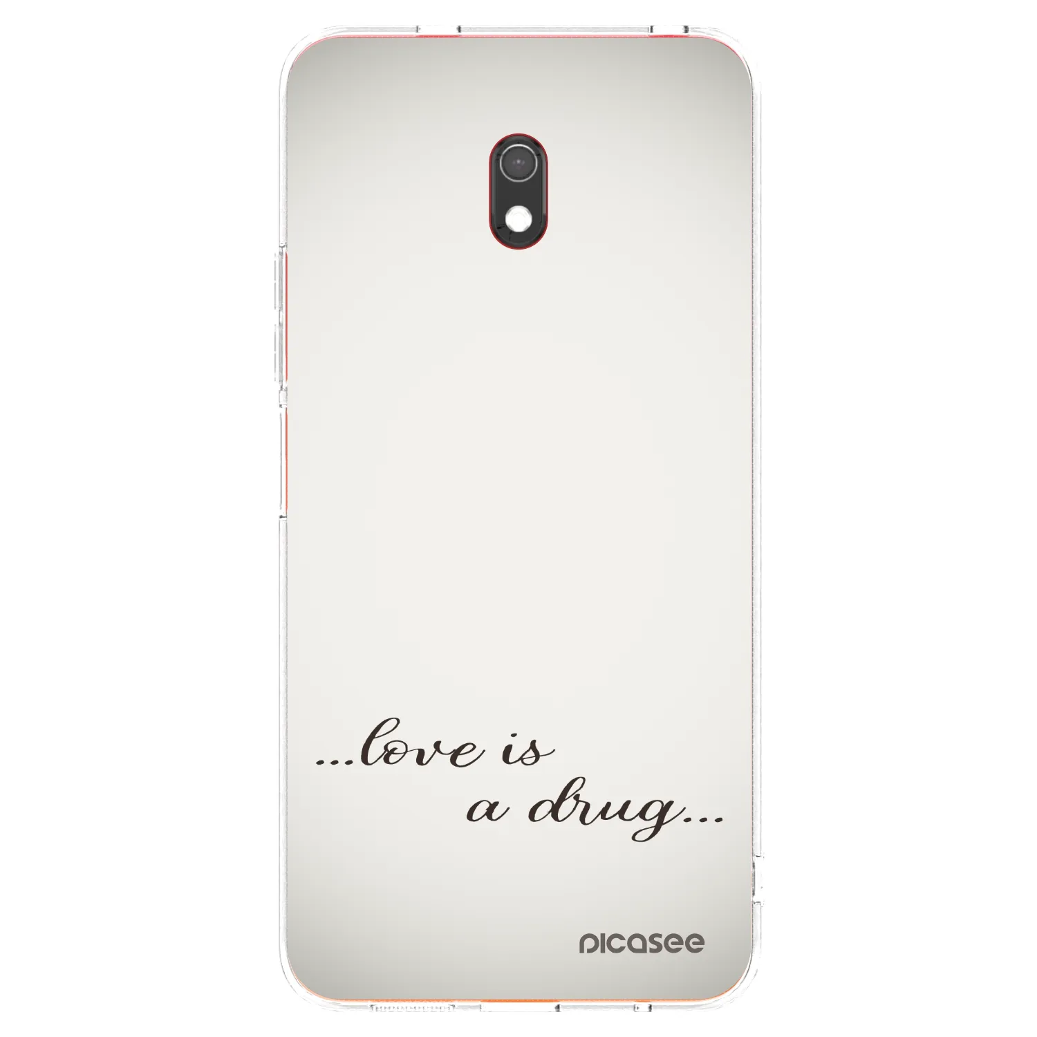 Picasee husă transparentă din silicon pentru Xiaomi Redmi 8A - Love is a drug
