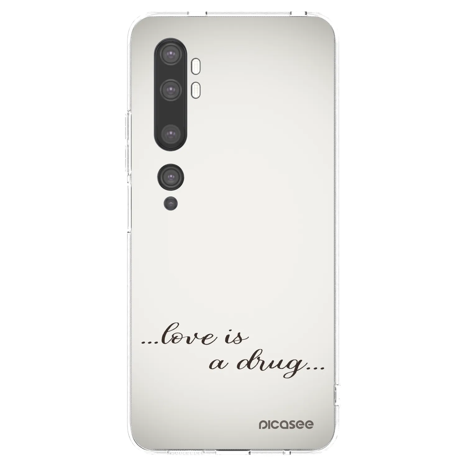 Picasee husă transparentă din silicon pentru Xiaomi Mi Note 10 (Pro) - Love is a drug