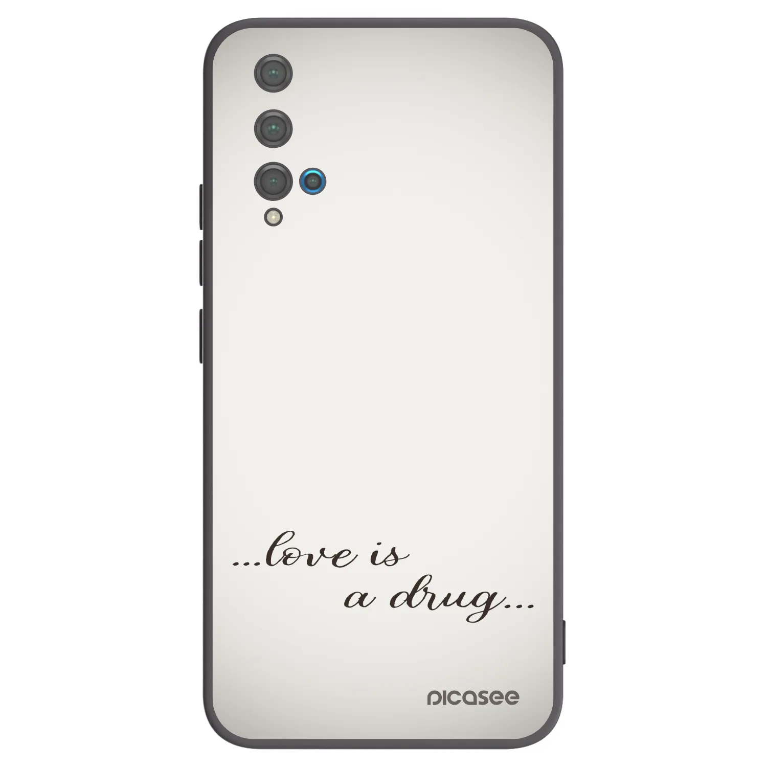 Picasee husă neagră din silicon pentru Huawei Nova 5T - Love is a drug