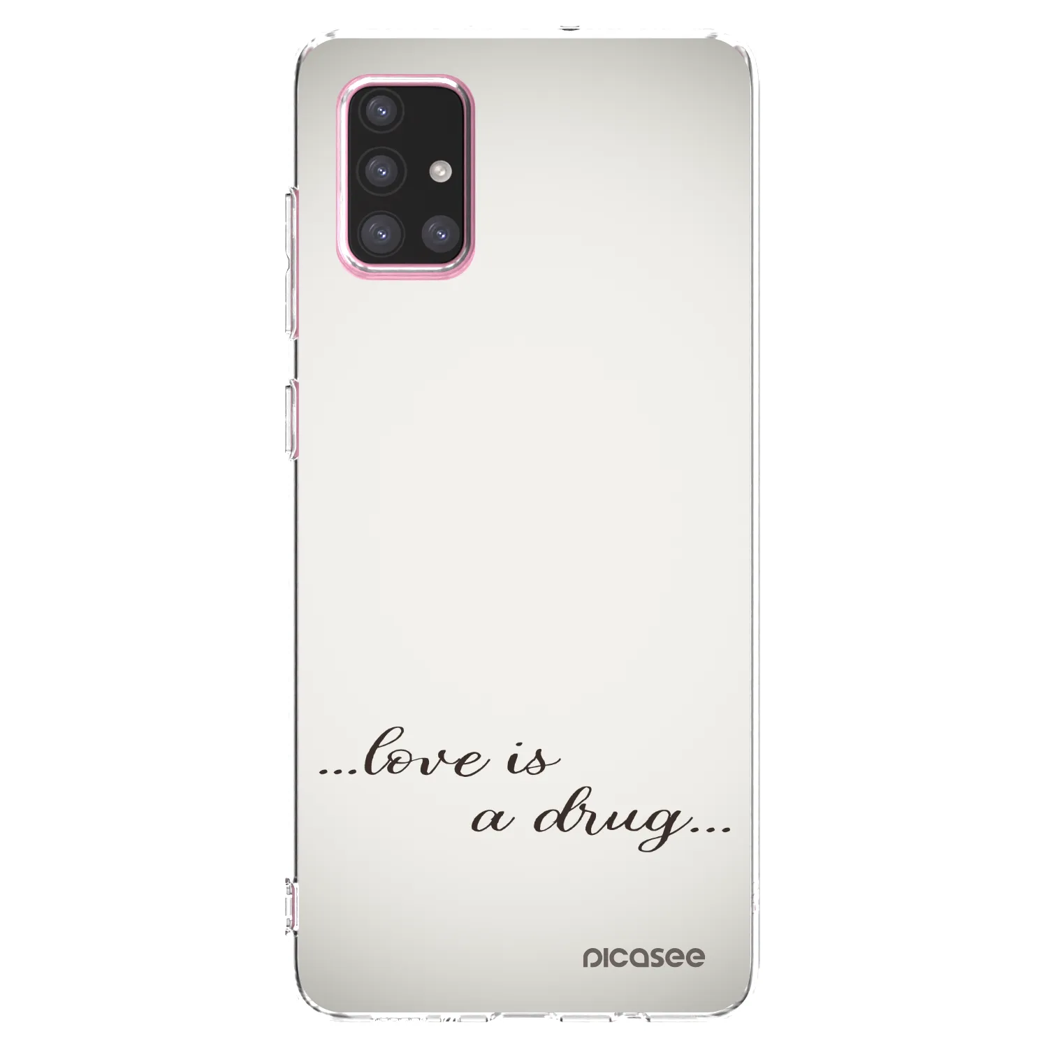 Picasee husă transparentă din silicon pentru Samsung Galaxy A71 A715F - Love is a drug