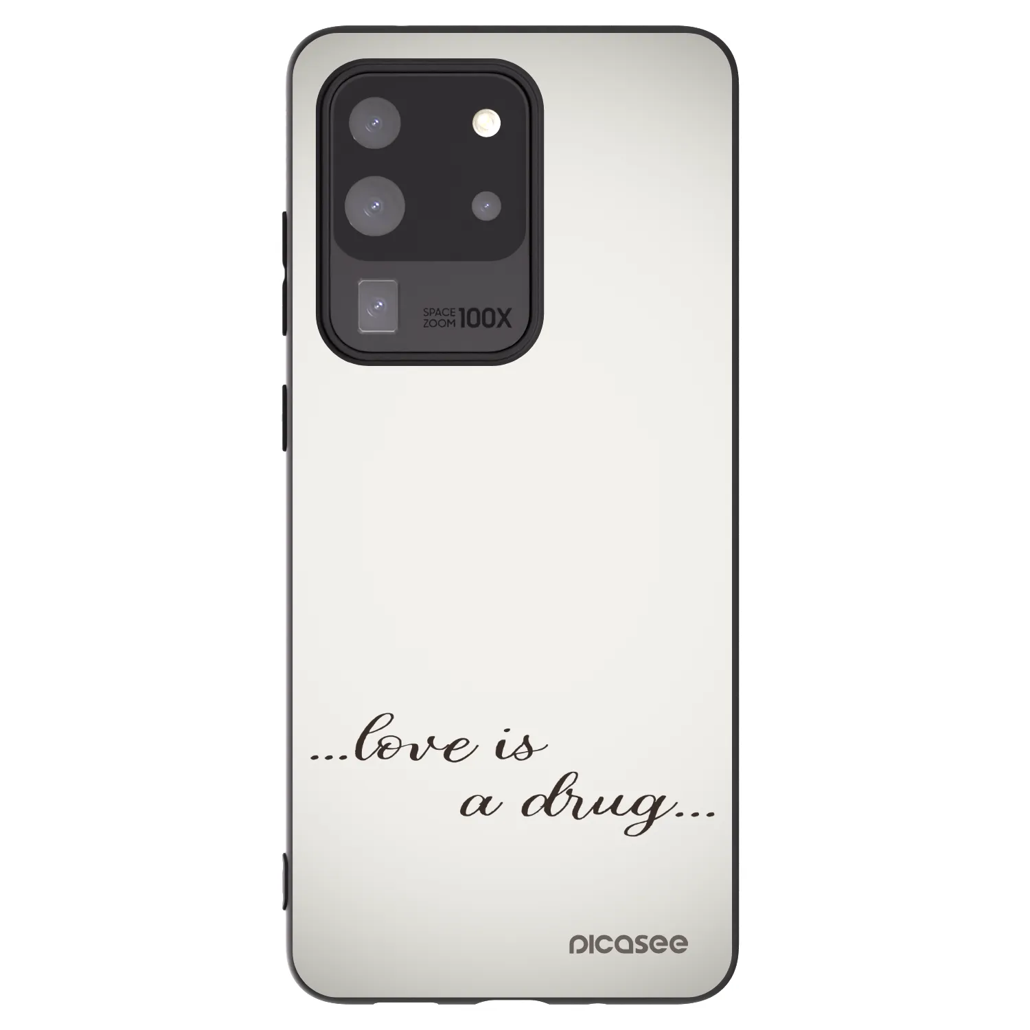 Picasee husă neagră din silicon pentru Samsung Galaxy S20 Ultra 5G G988F - Love is a drug