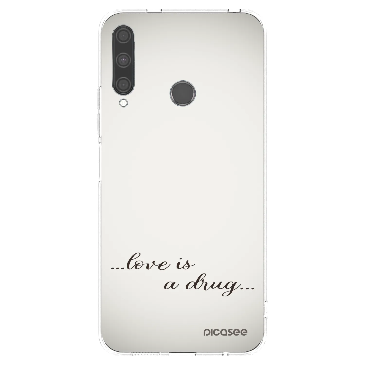 Picasee husă transparentă din silicon pentru Huawei P40 Lite E - Love is a drug