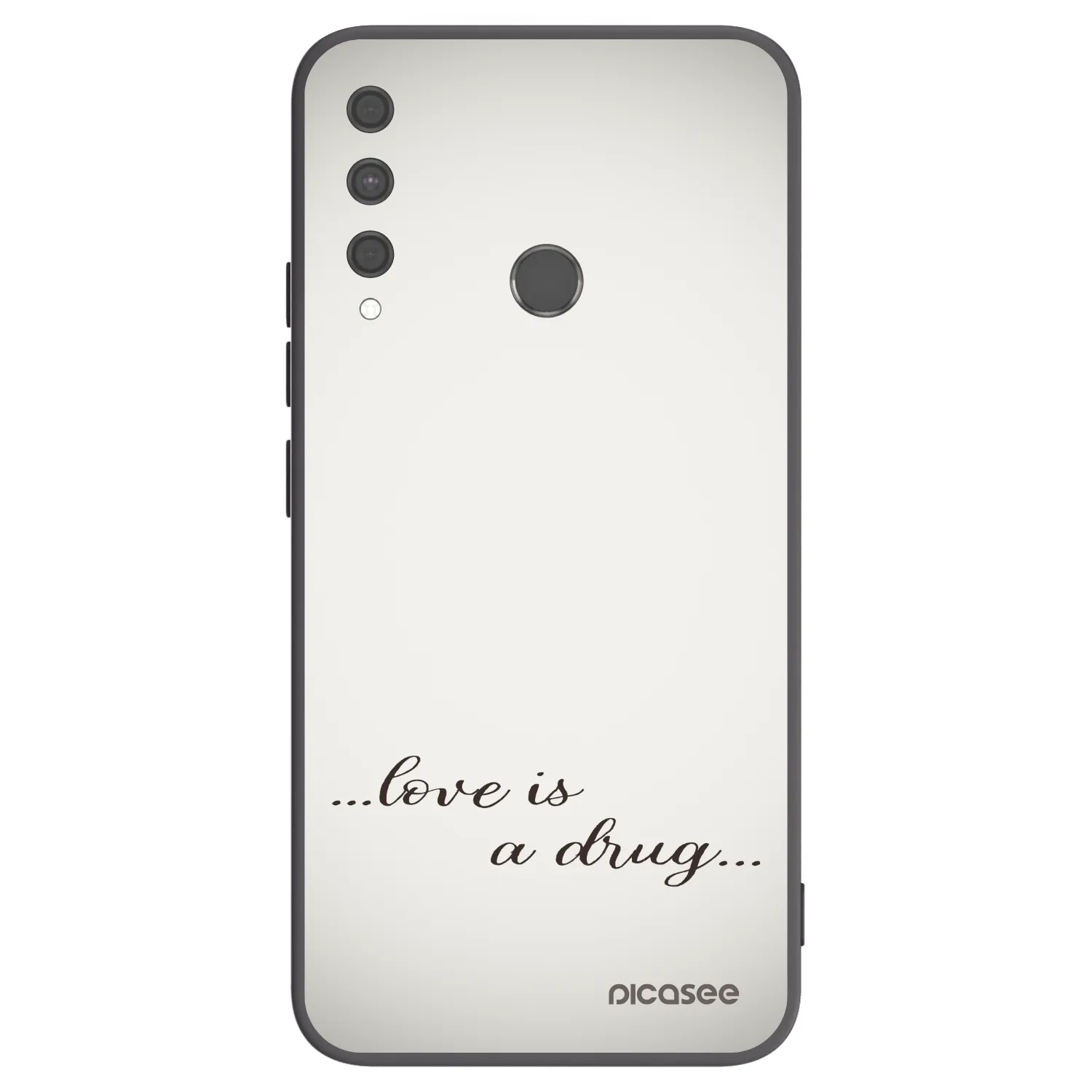 Picasee husă neagră din silicon pentru Huawei P40 Lite E - Love is a drug