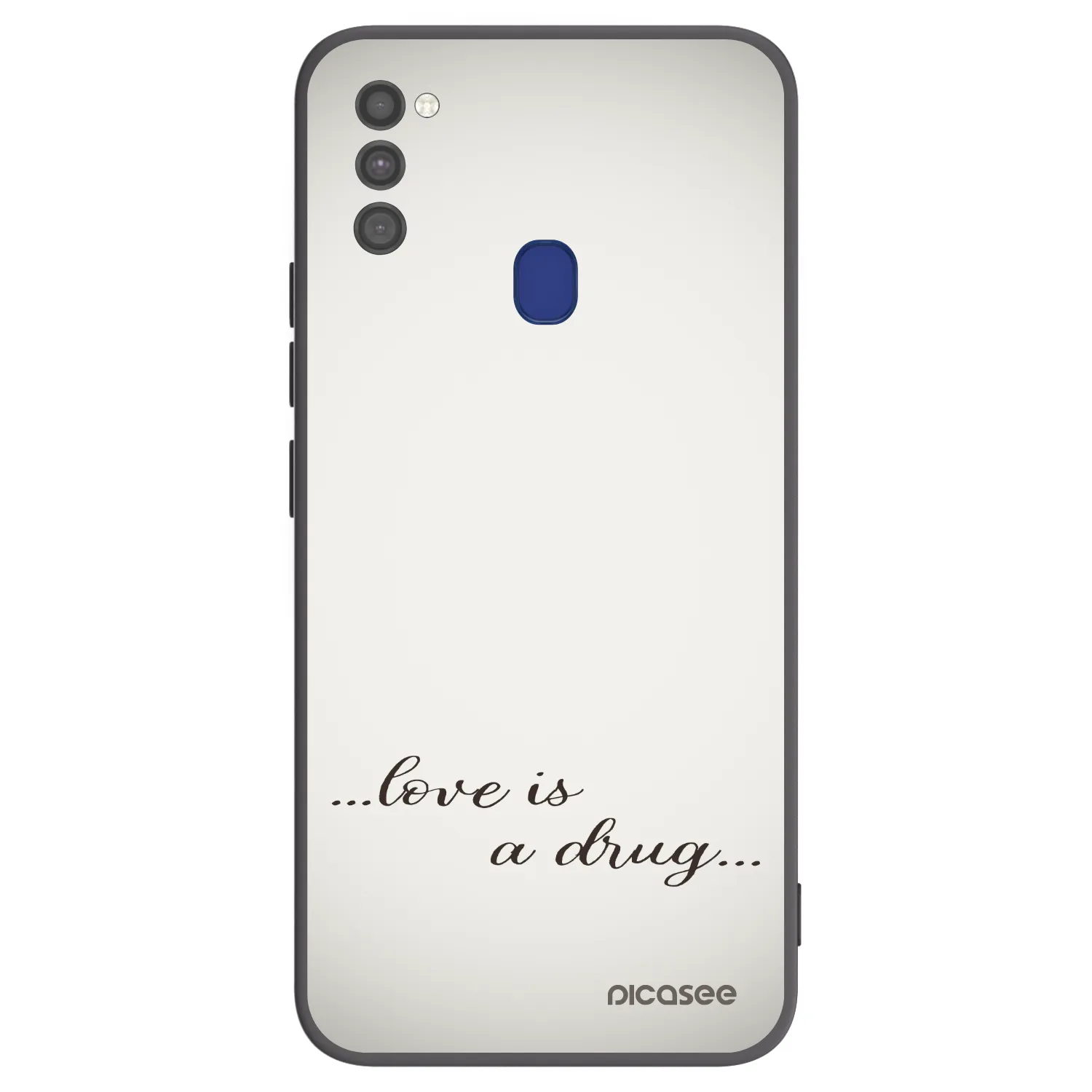 Picasee husă neagră din silicon pentru Samsung Galaxy M21 M215F - Love is a drug